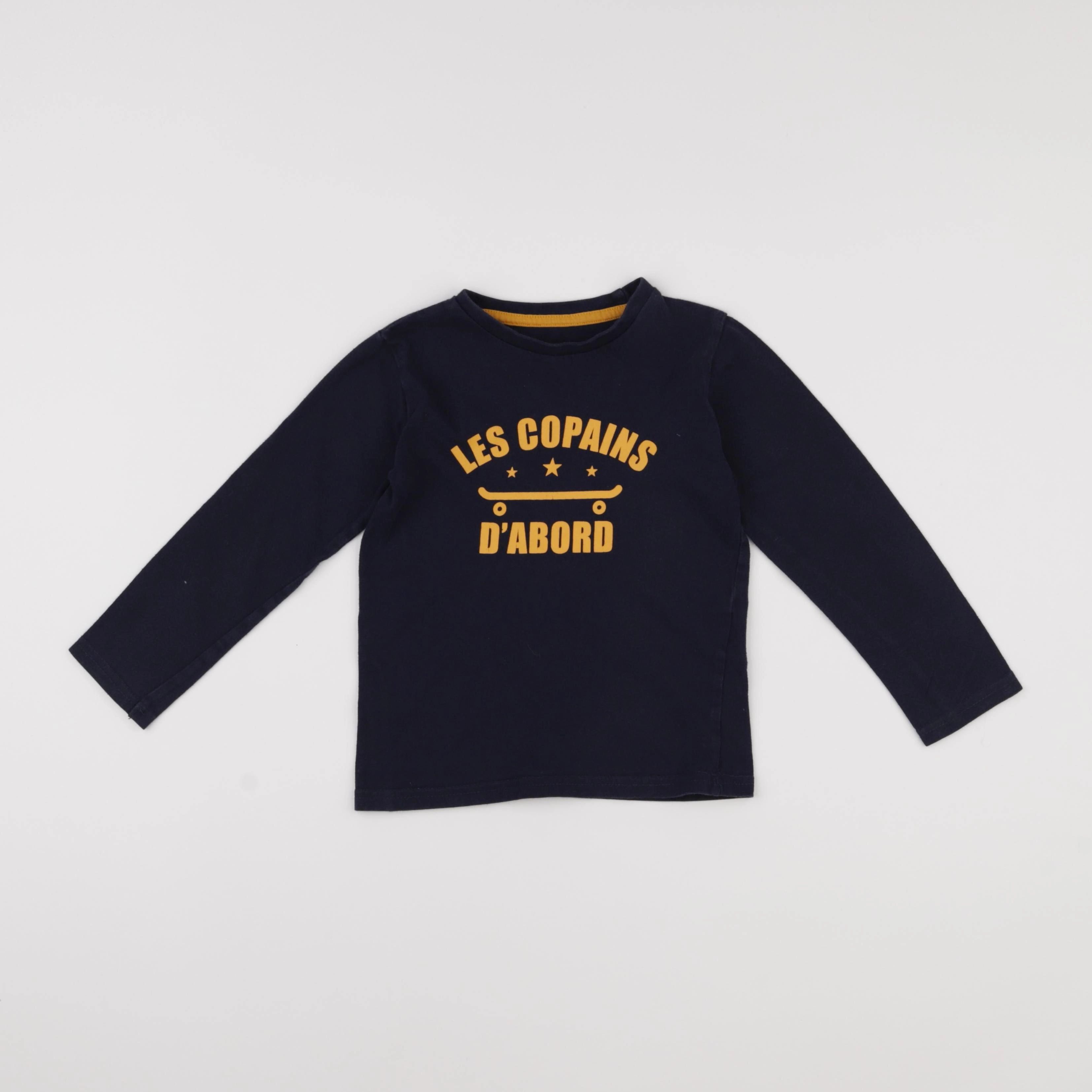 Vertbaudet - tee-shirt bleu - 4 ans