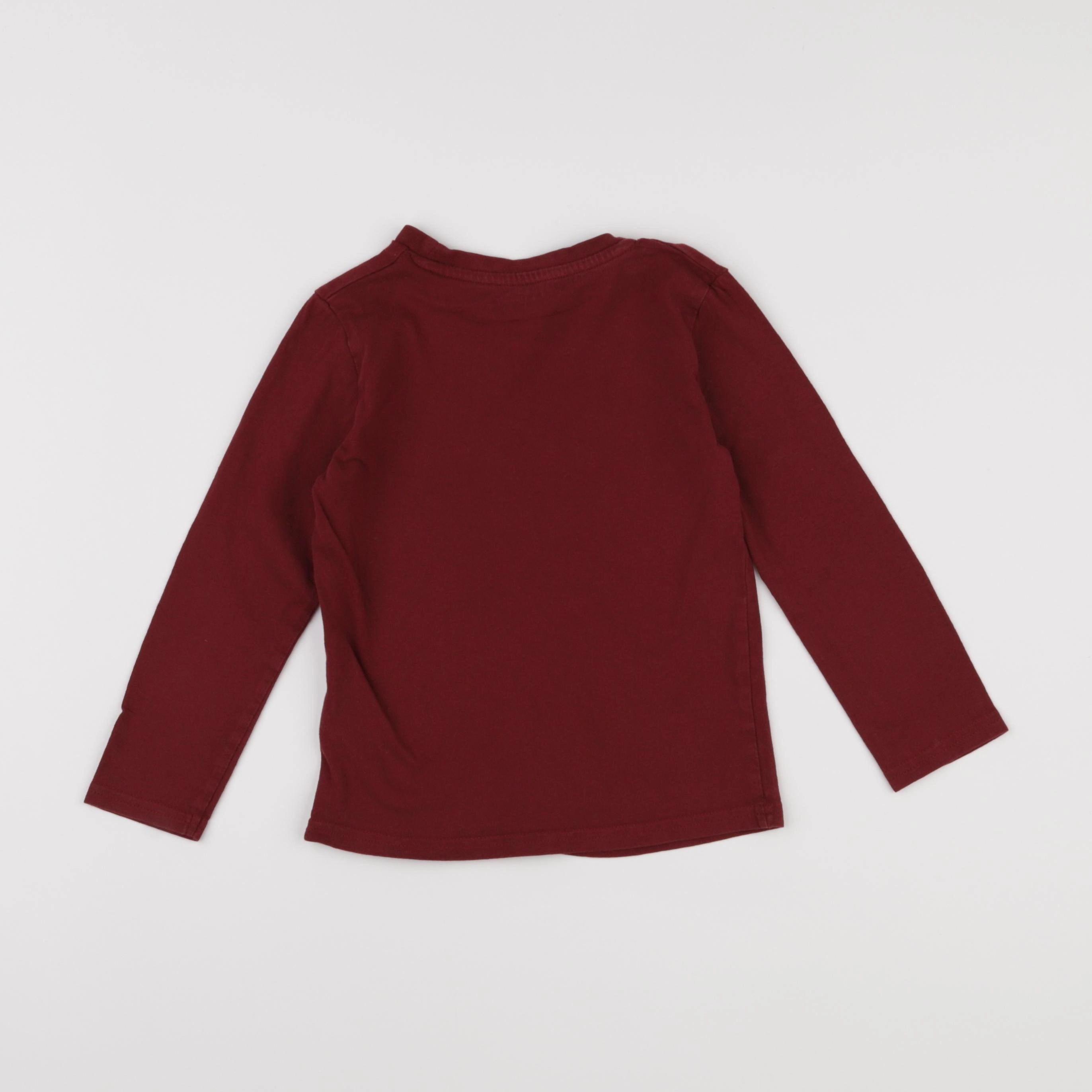 Vertbaudet - tee-shirt rouge - 4 ans