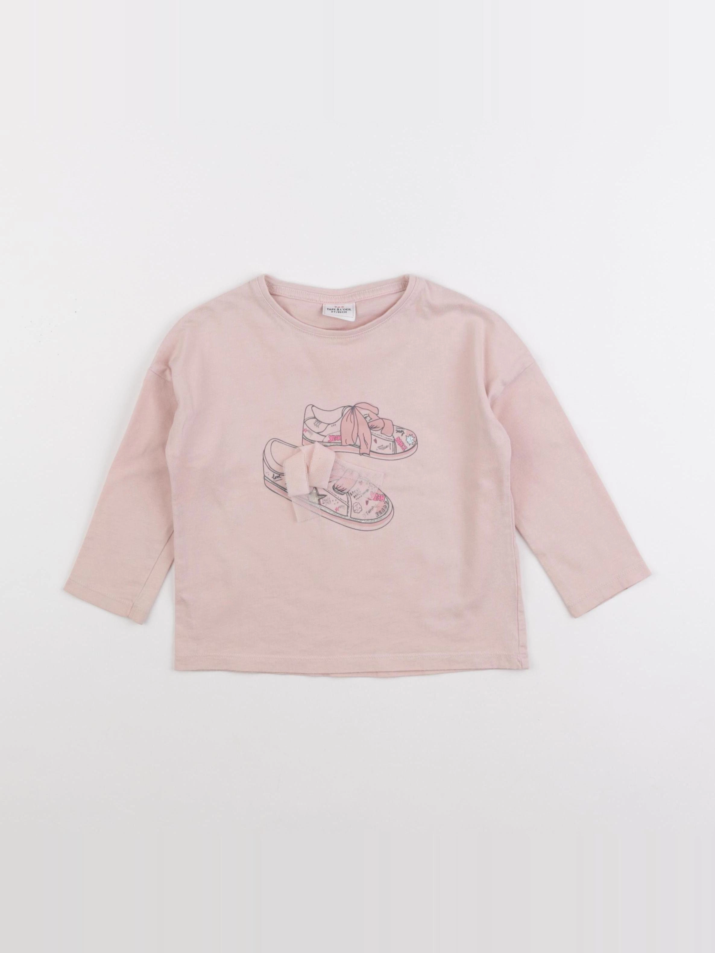 Tape à l'oeil - tee-shirt rose - 2 ans