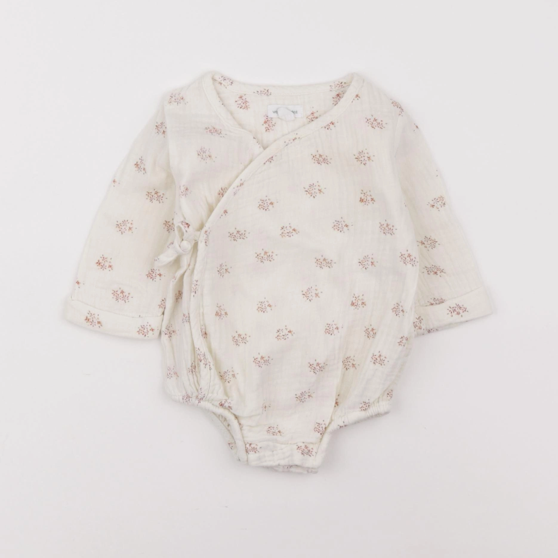 Vertbaudet - combinaison beige - 3 mois