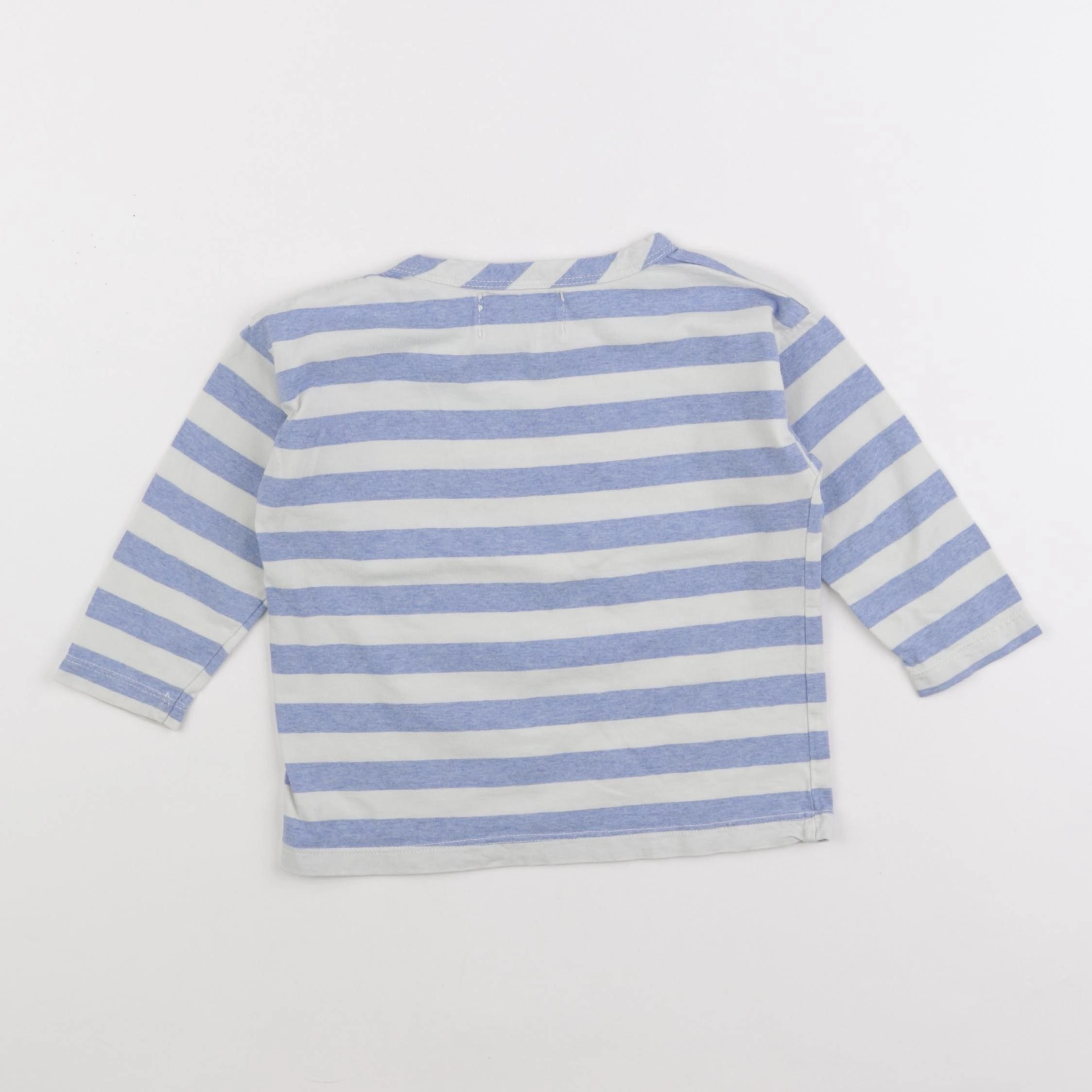 Bobo Choses - tee-shirt blanc, bleu - 12/18 mois