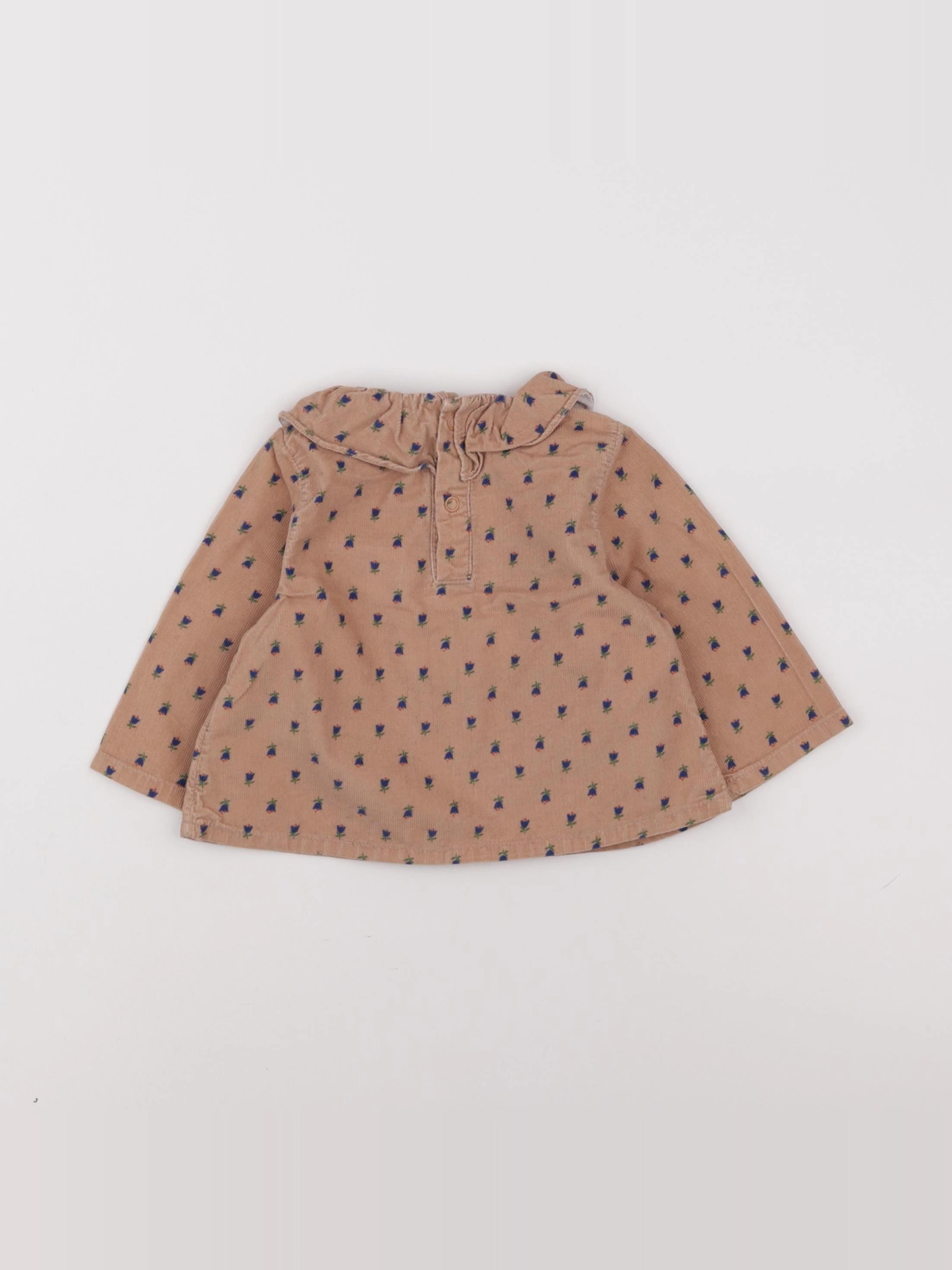 Petit Bateau - blouse marron - 6 mois