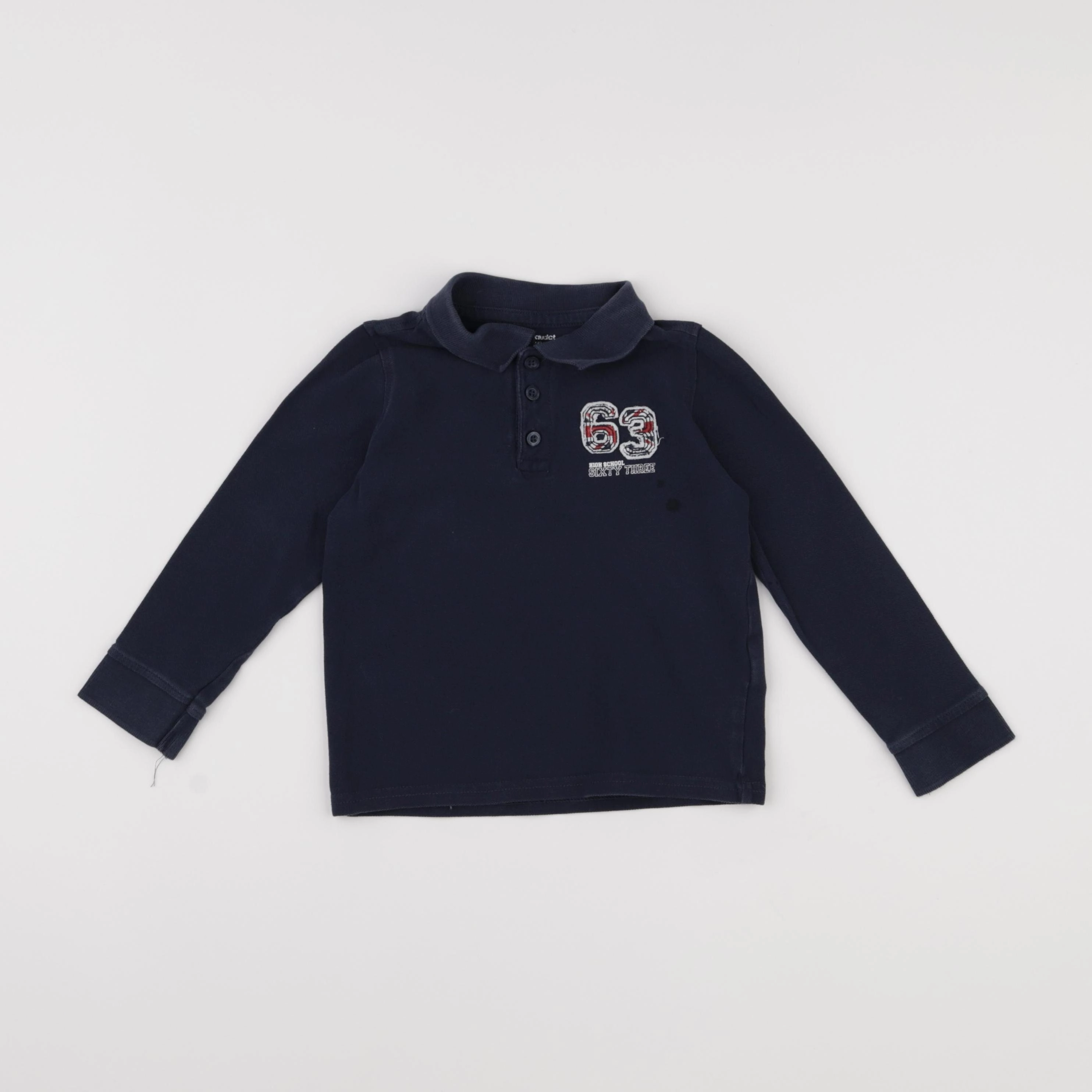 Vertbaudet - polo bleu - 4 ans