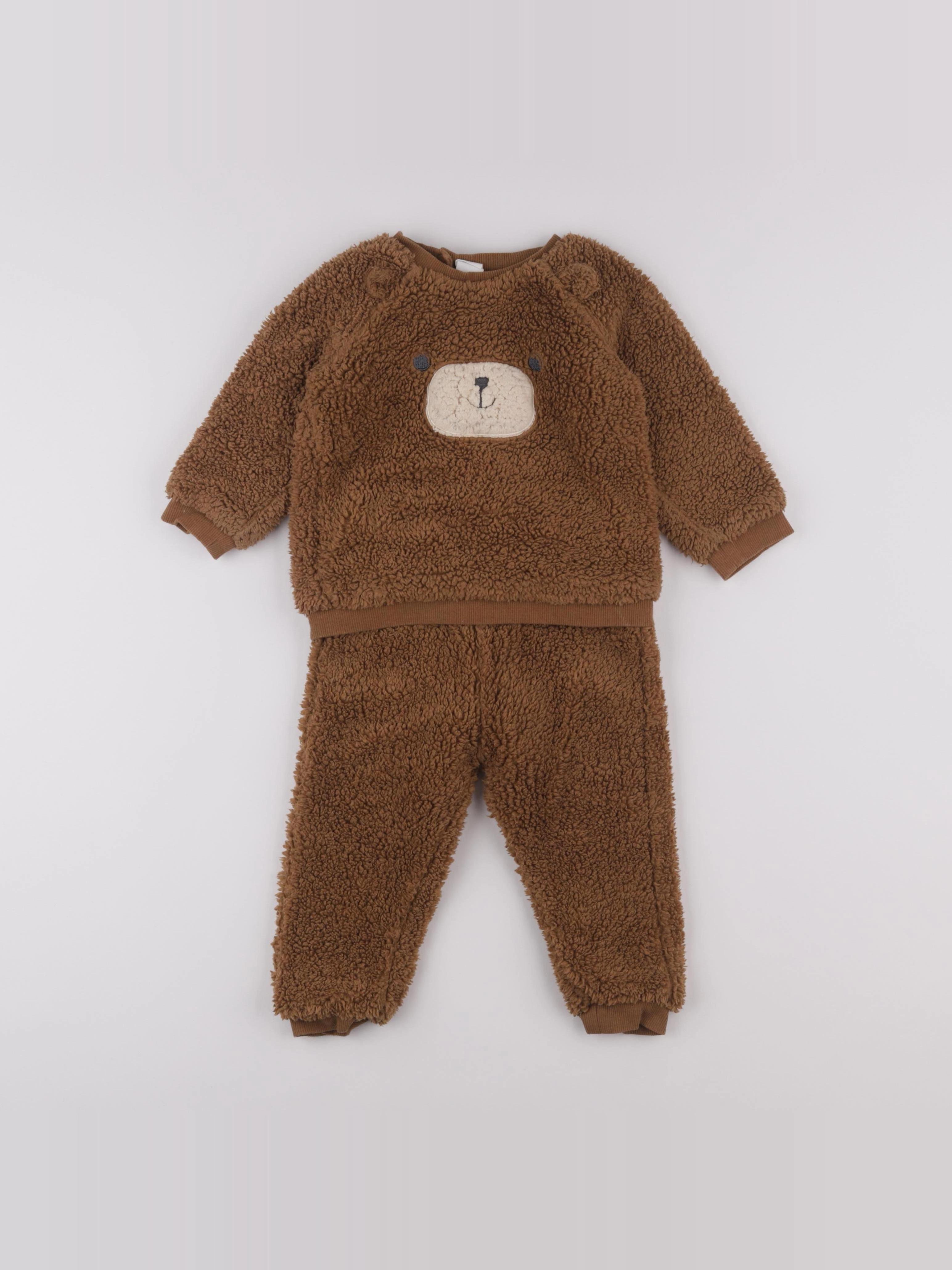H&M - ensemble marron - 12/18 mois