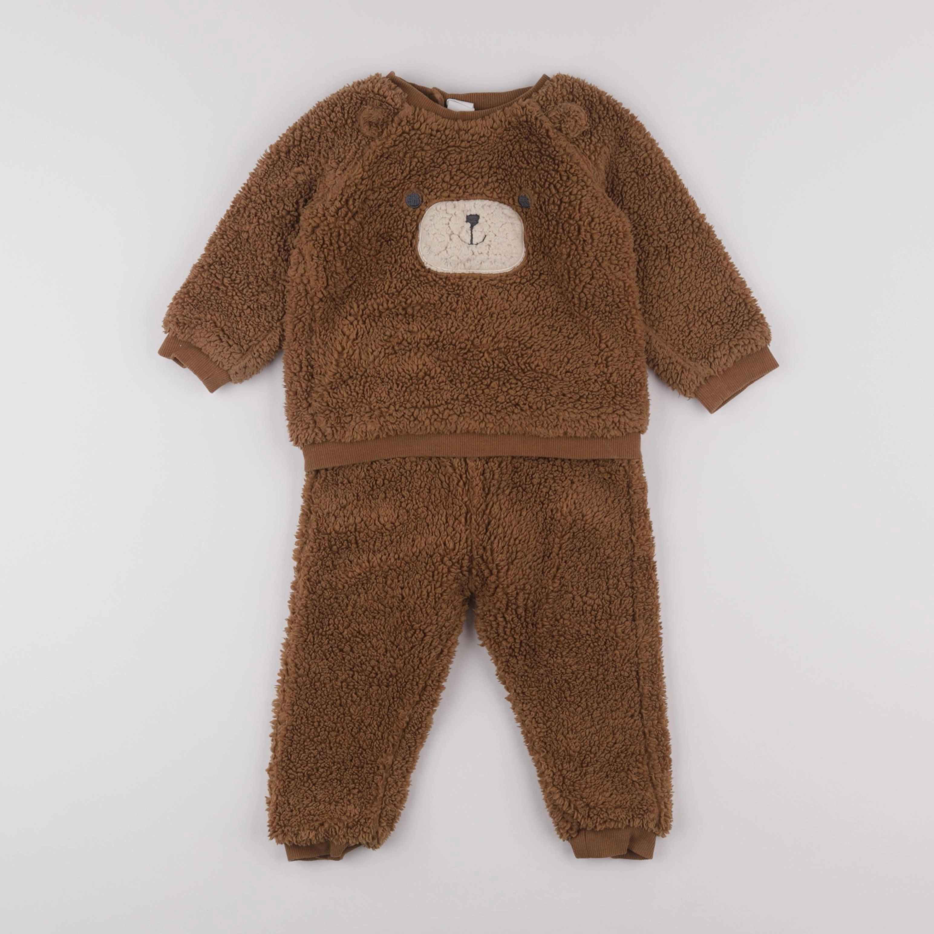 H&M - ensemble marron - 12/18 mois