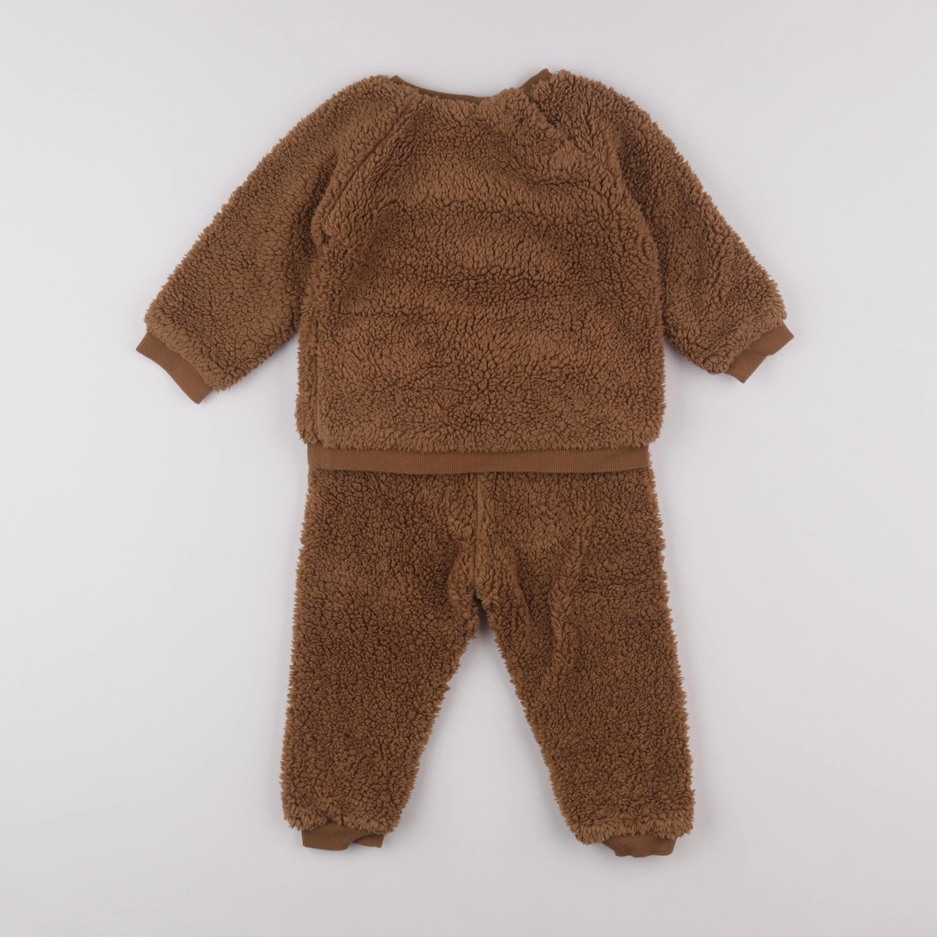 H&M - ensemble marron - 12/18 mois