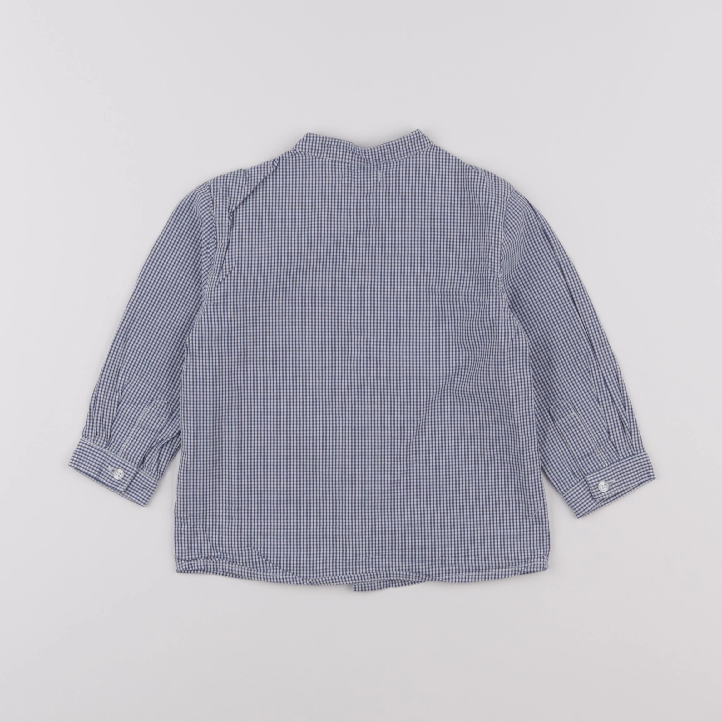 Boutchou - chemise bleu - 18 mois