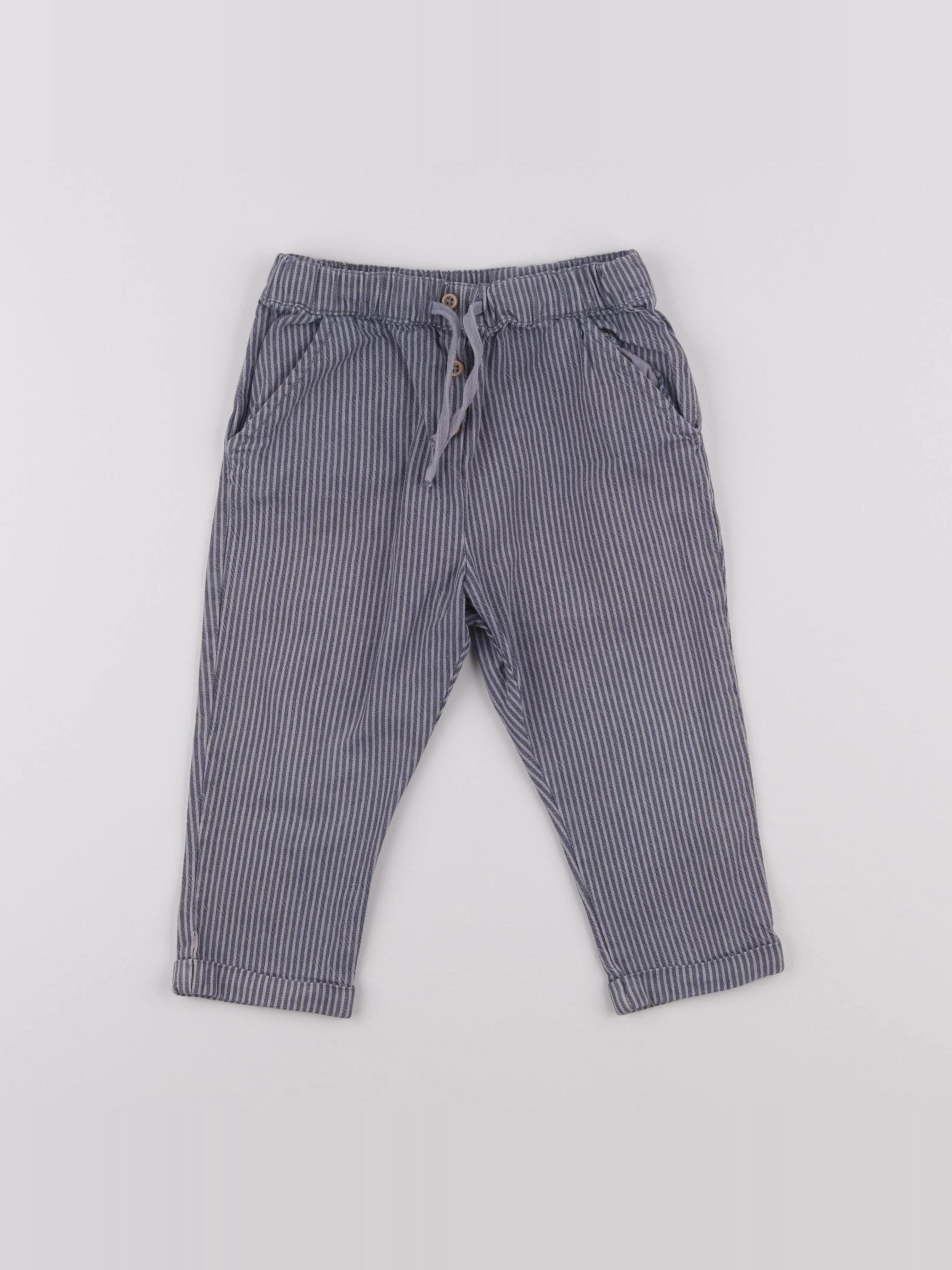 Boutchou - pantalon bleu - 18 mois