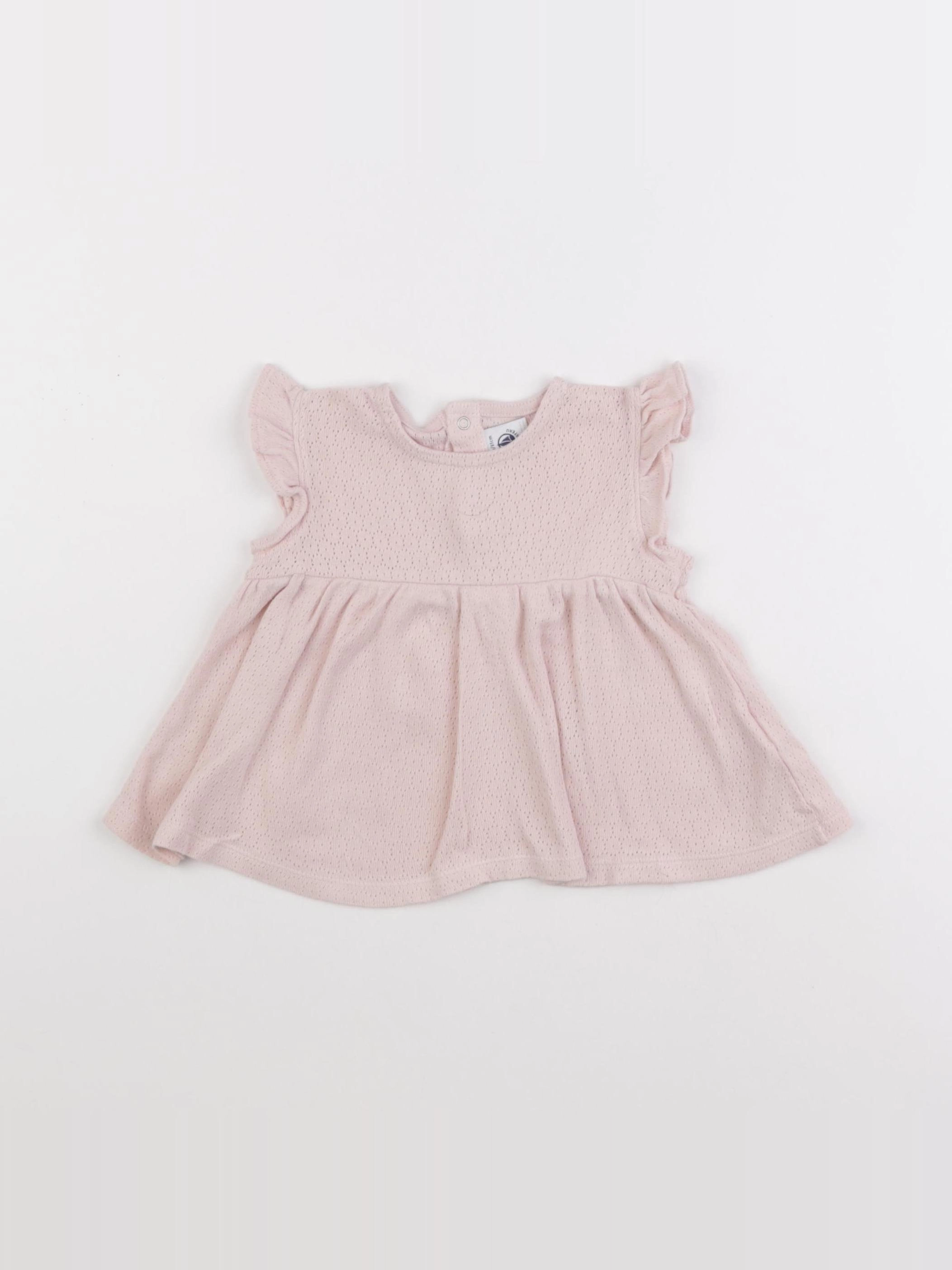 Petit Bateau - blouse rose - 18 mois