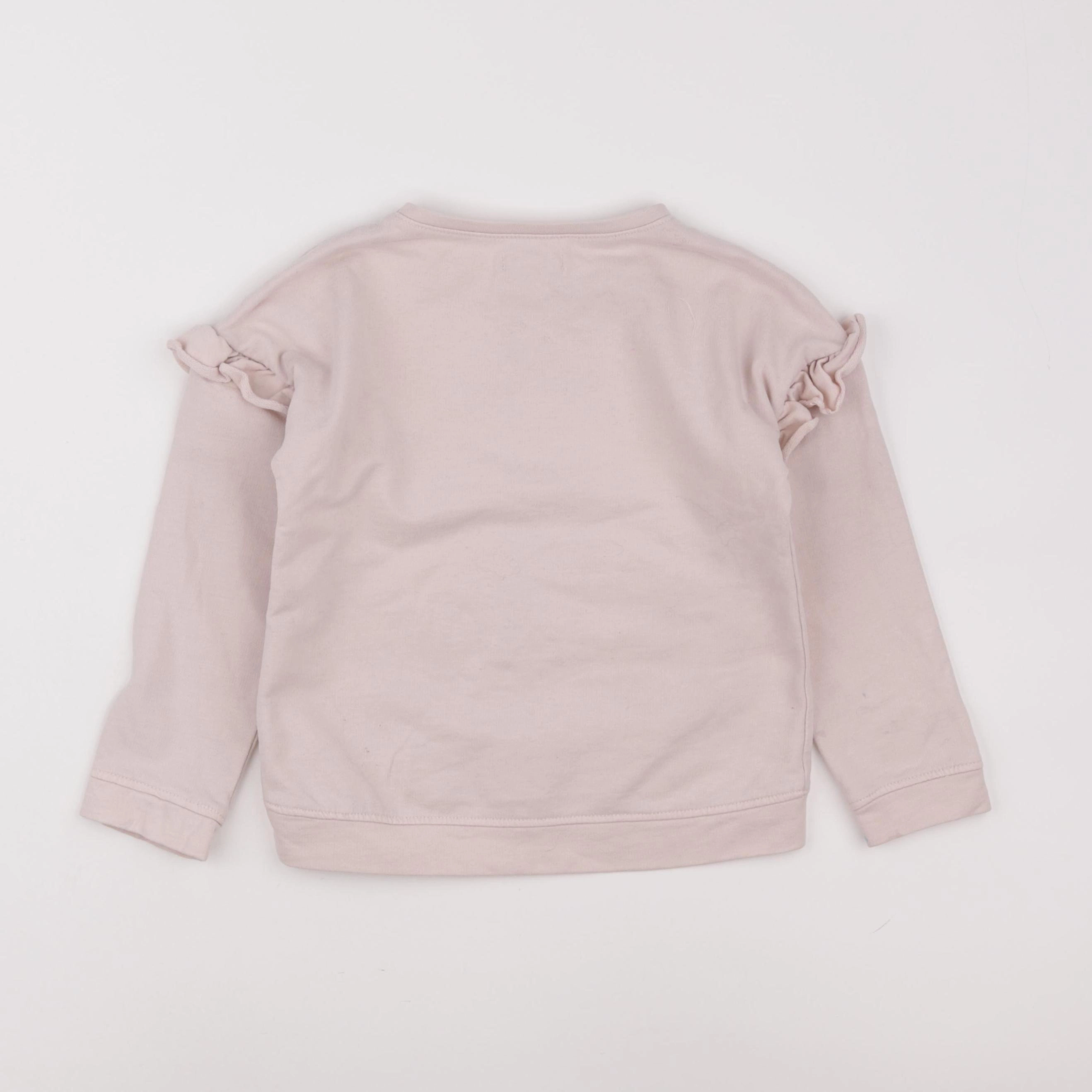 Vertbaudet - sweat rose - 6 ans