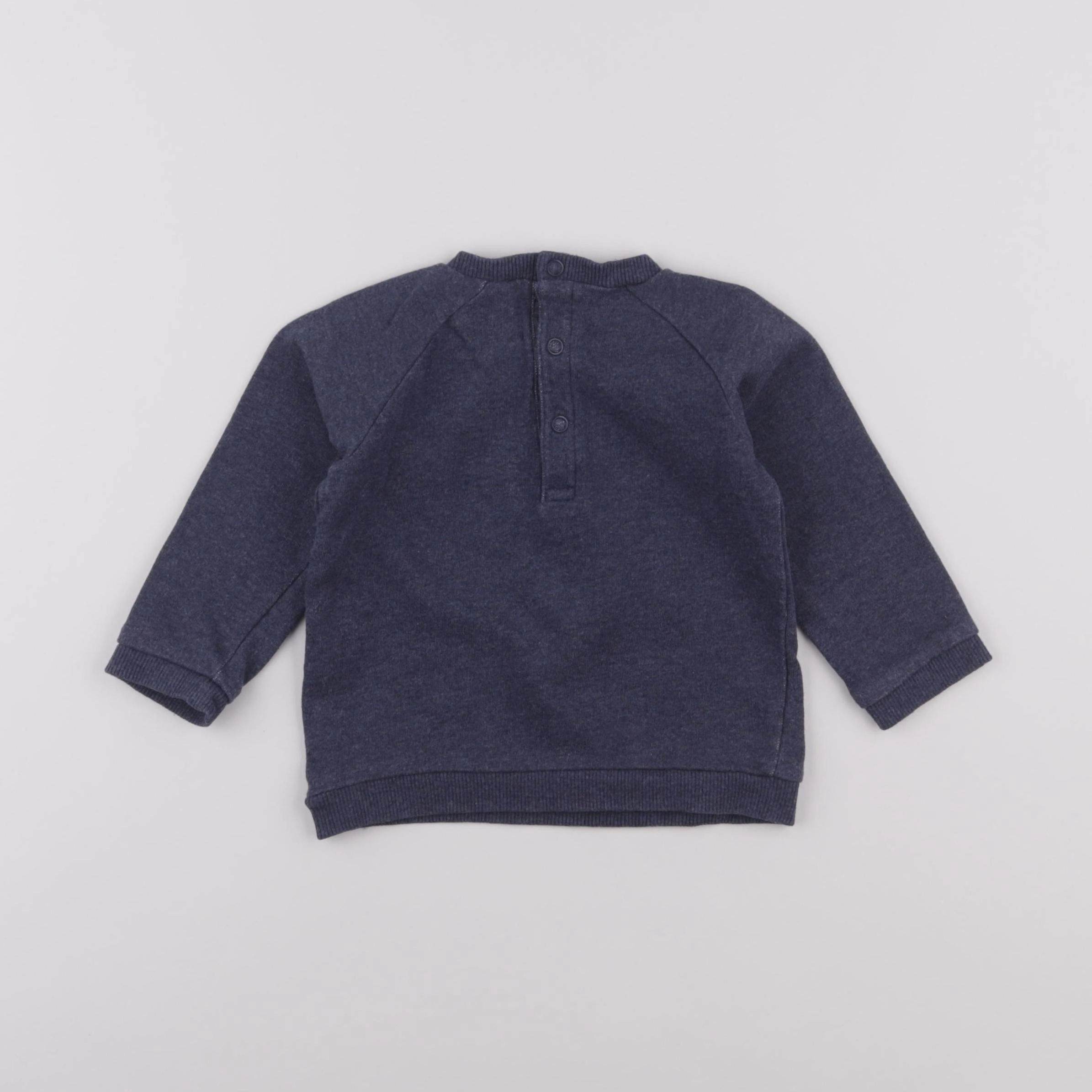 Boutchou - sweat bleu - 18 mois