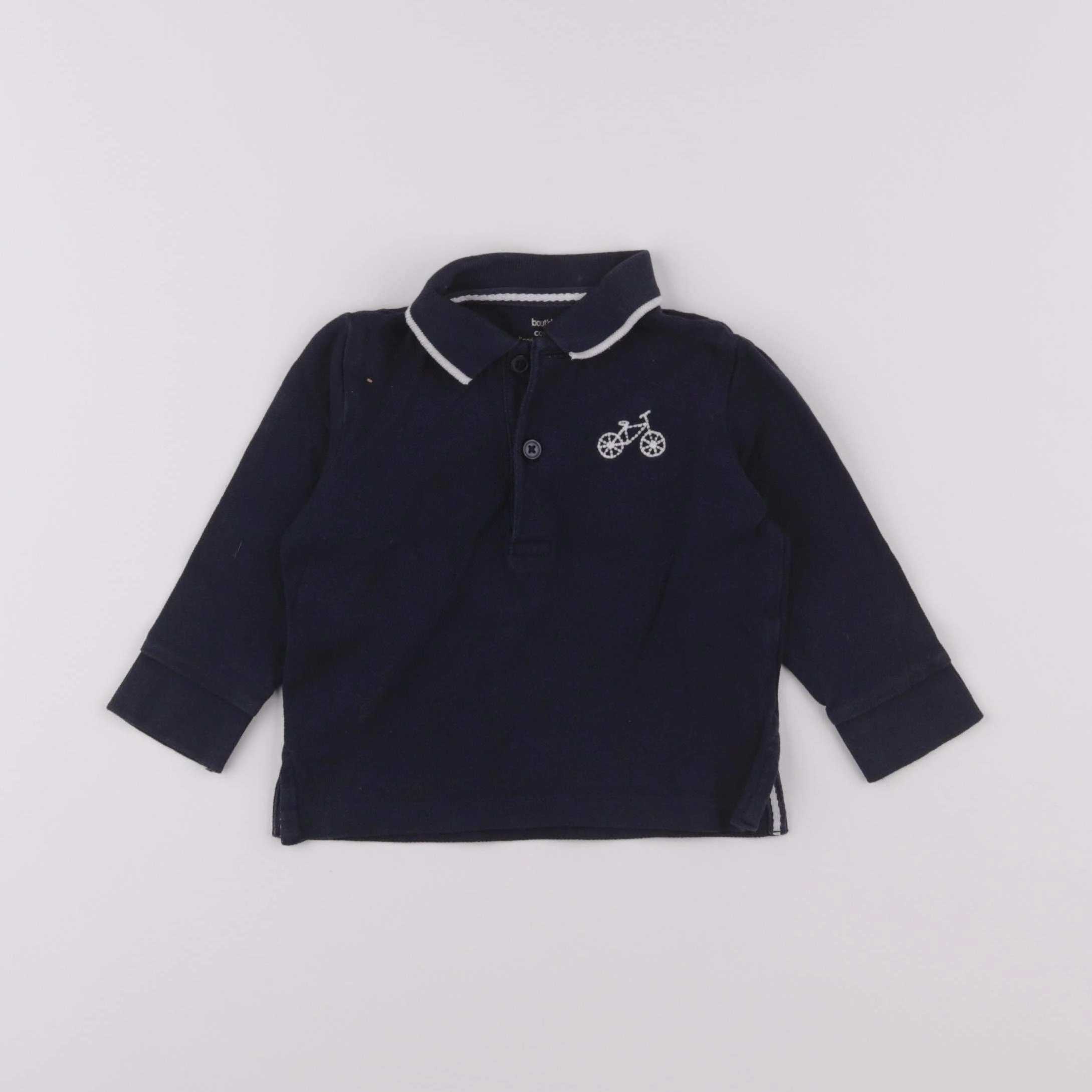 Boutchou - polo bleu - 9 mois