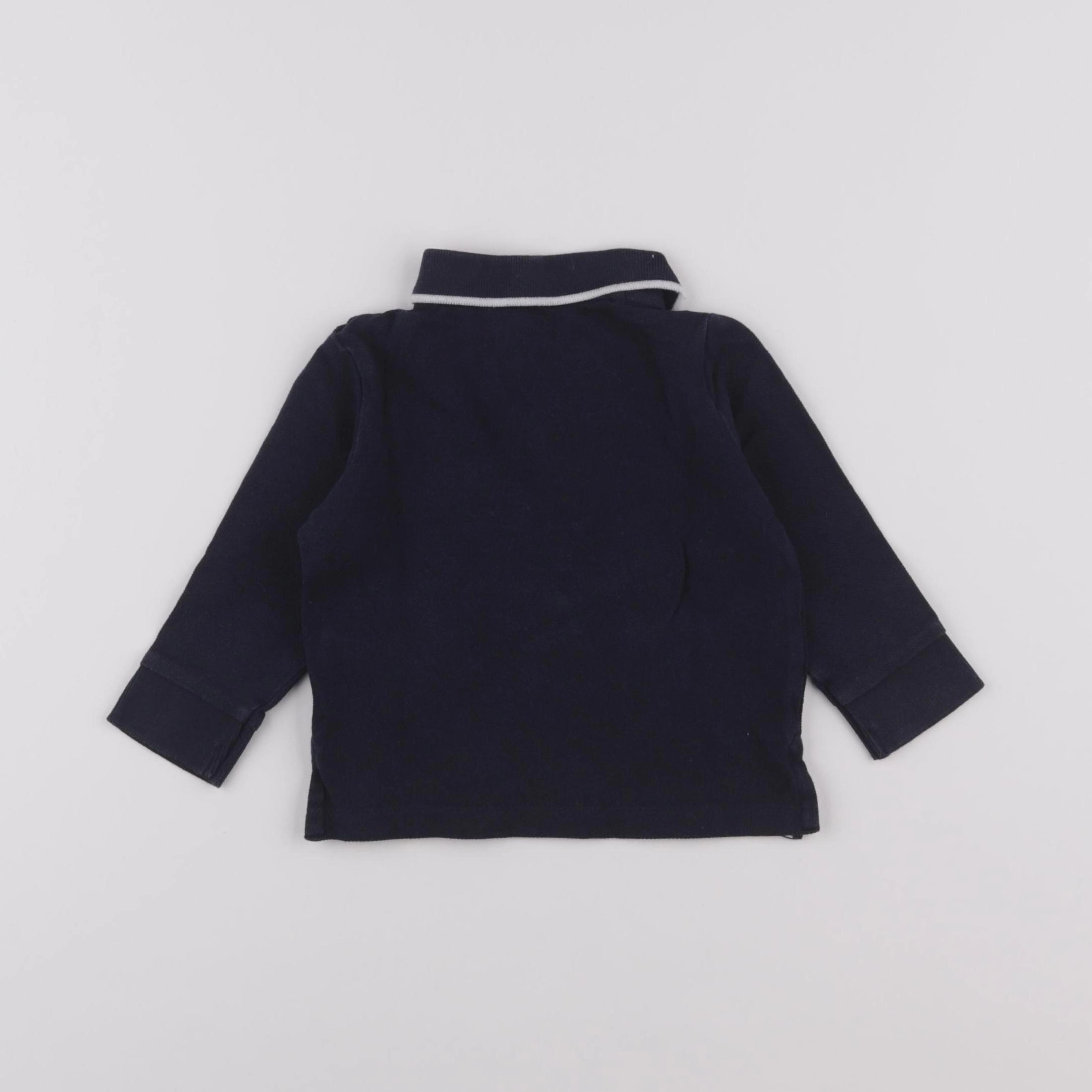 Boutchou - polo bleu - 9 mois