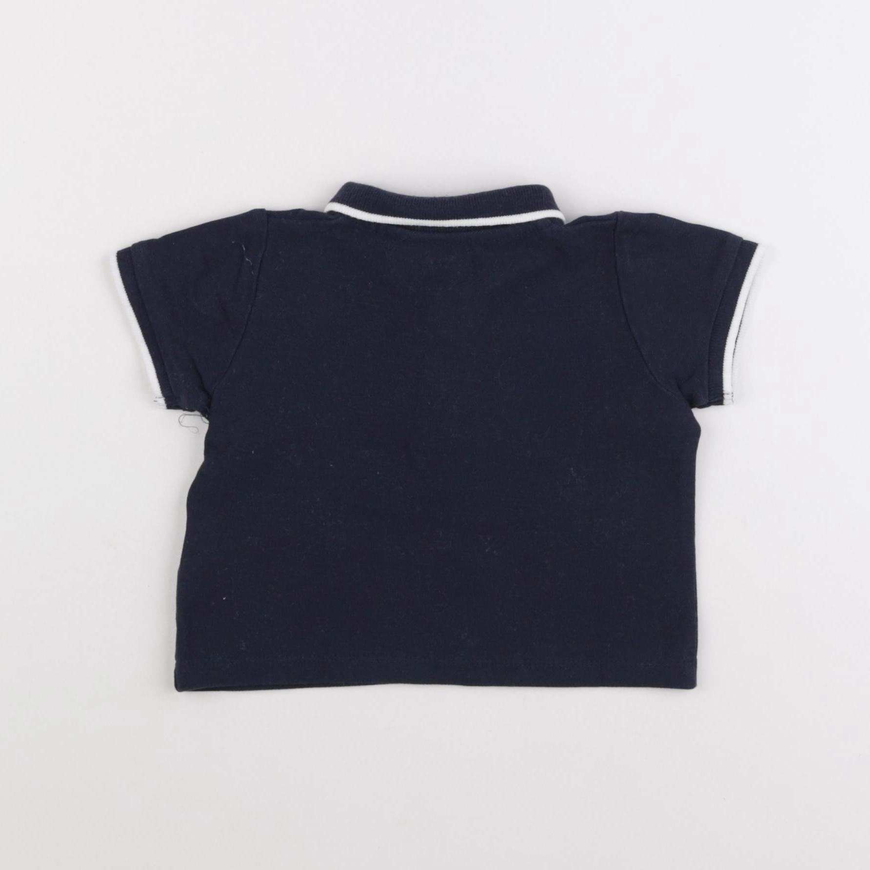 Vertbaudet - polo bleu - 12 mois