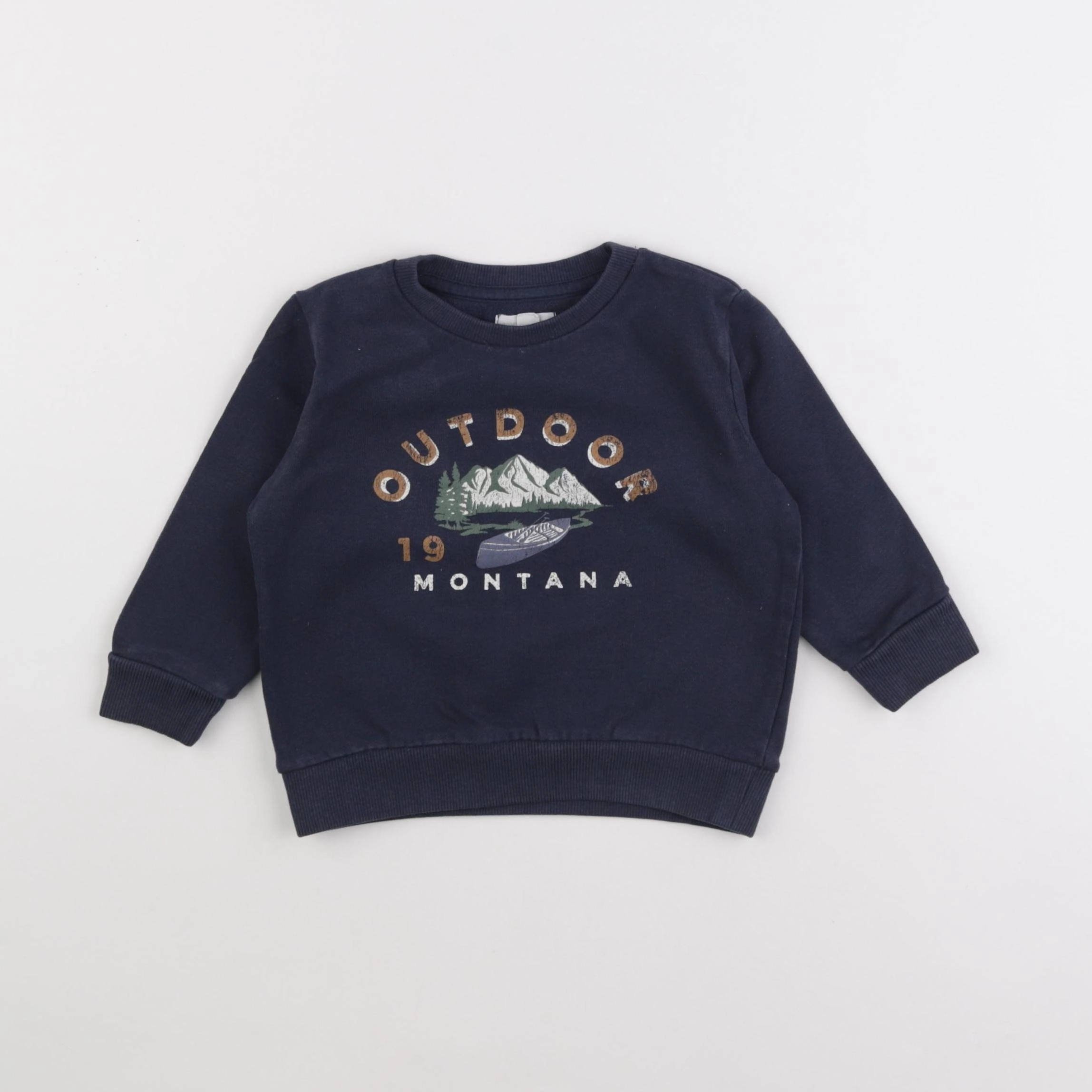 Vertbaudet - sweat bleu - 2 ans