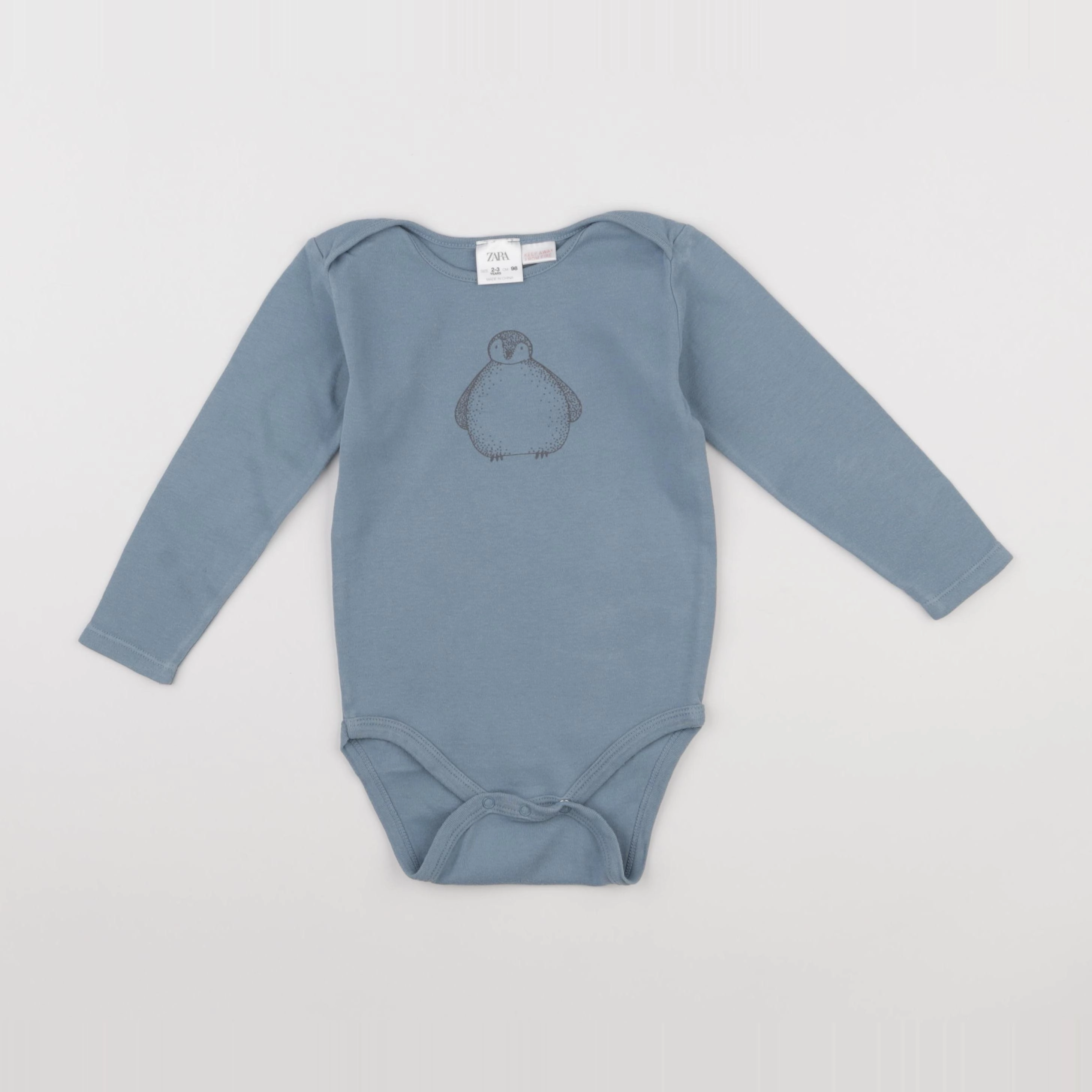 Zara - body bleu - 2/3 ans