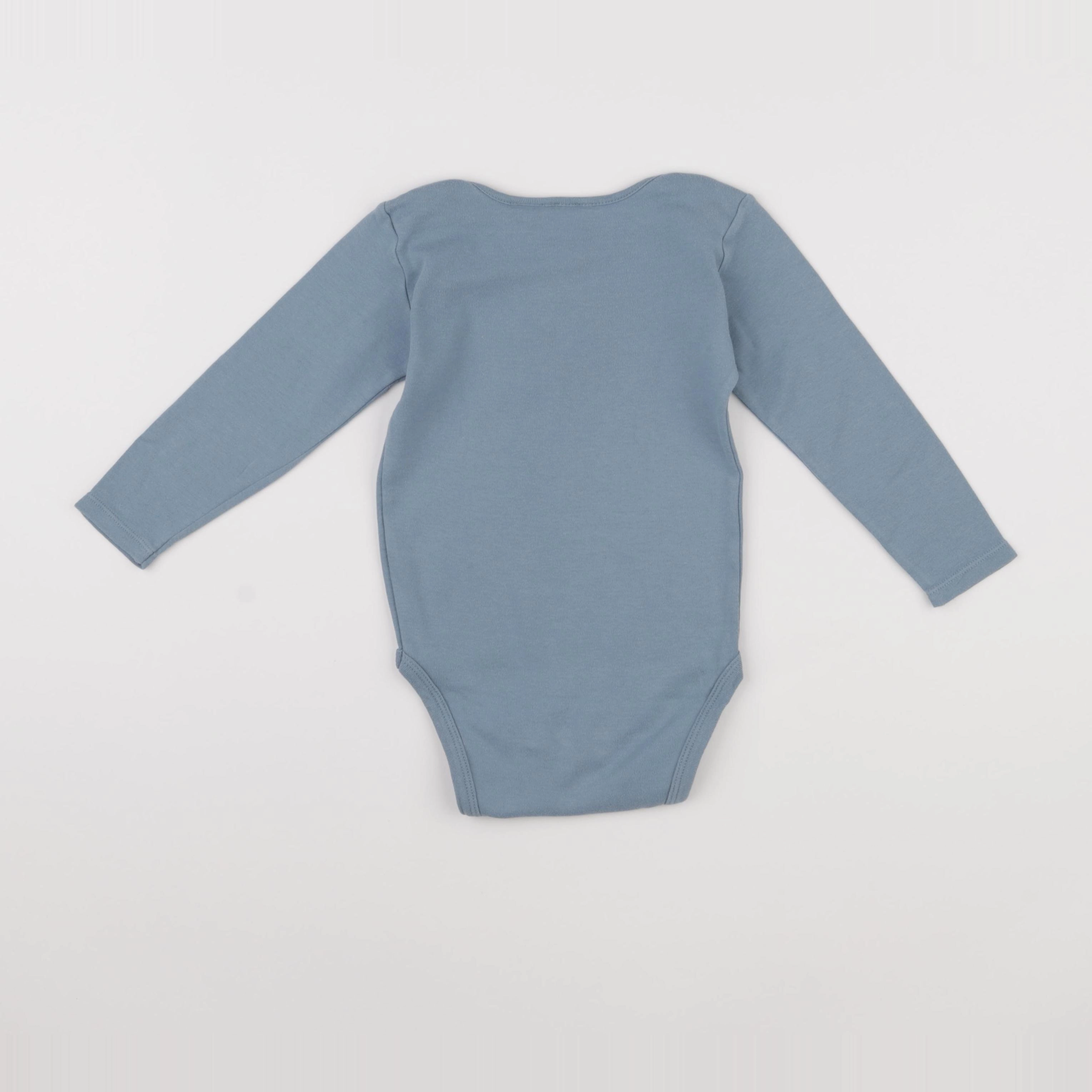 Zara - body bleu - 2/3 ans