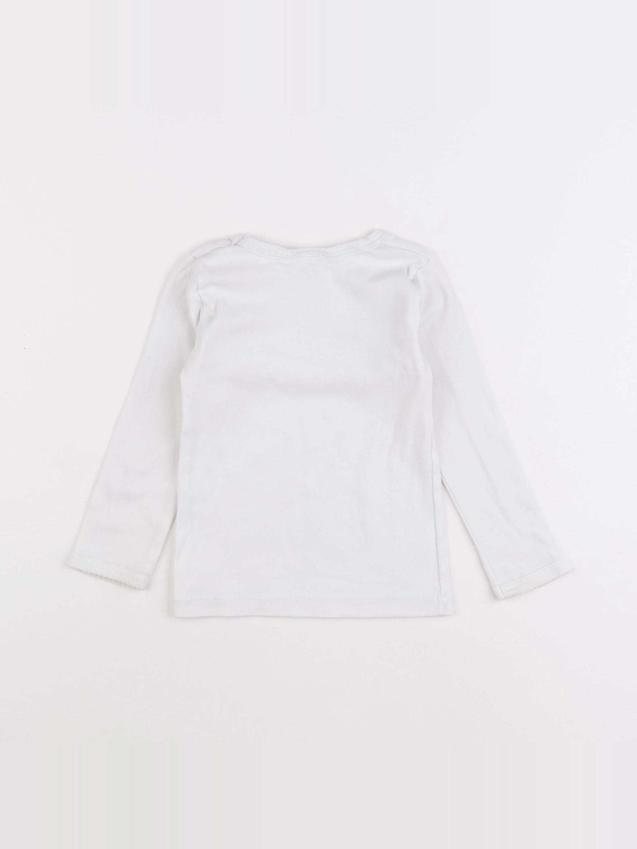 Petit Bateau - maillot de corps blanc - 3 ans
