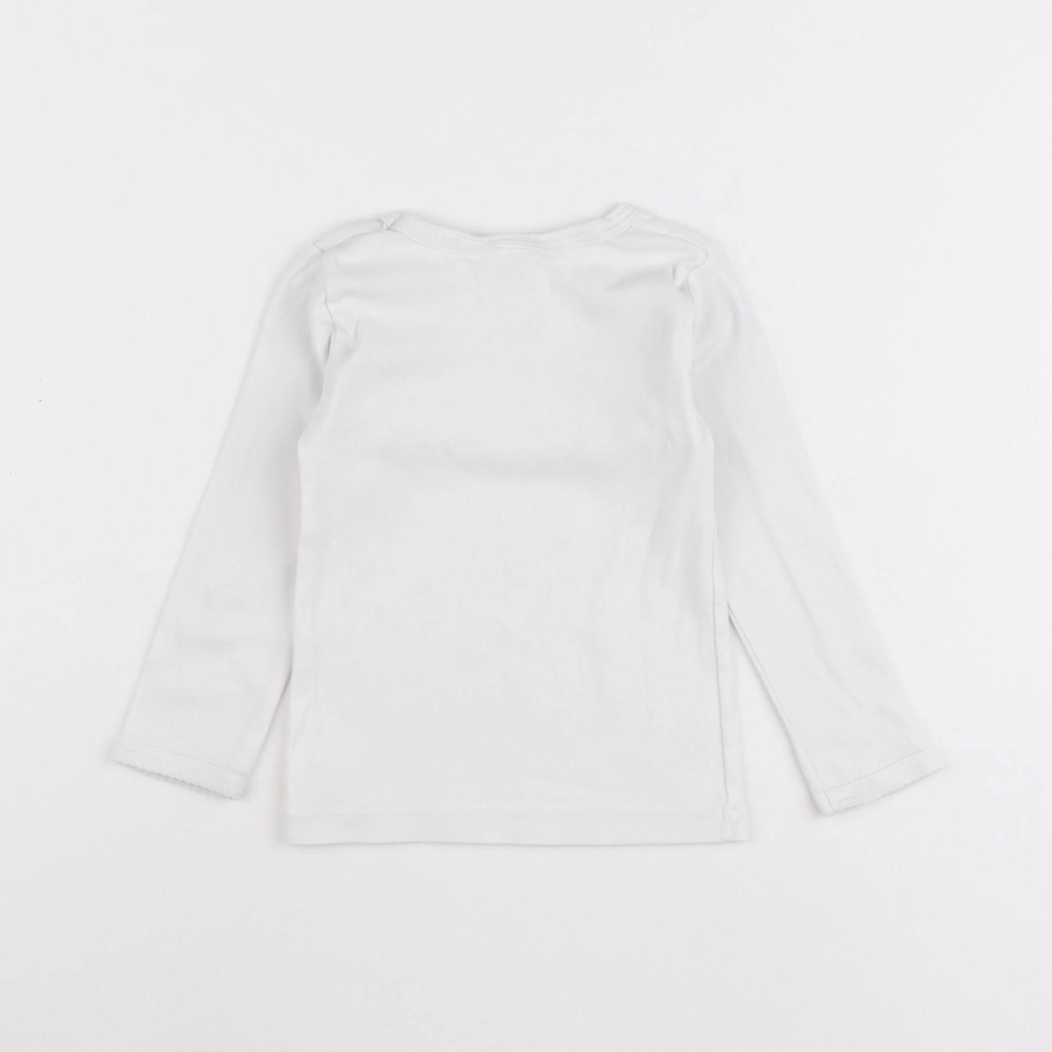 Petit Bateau - maillot de corps blanc - 3 ans