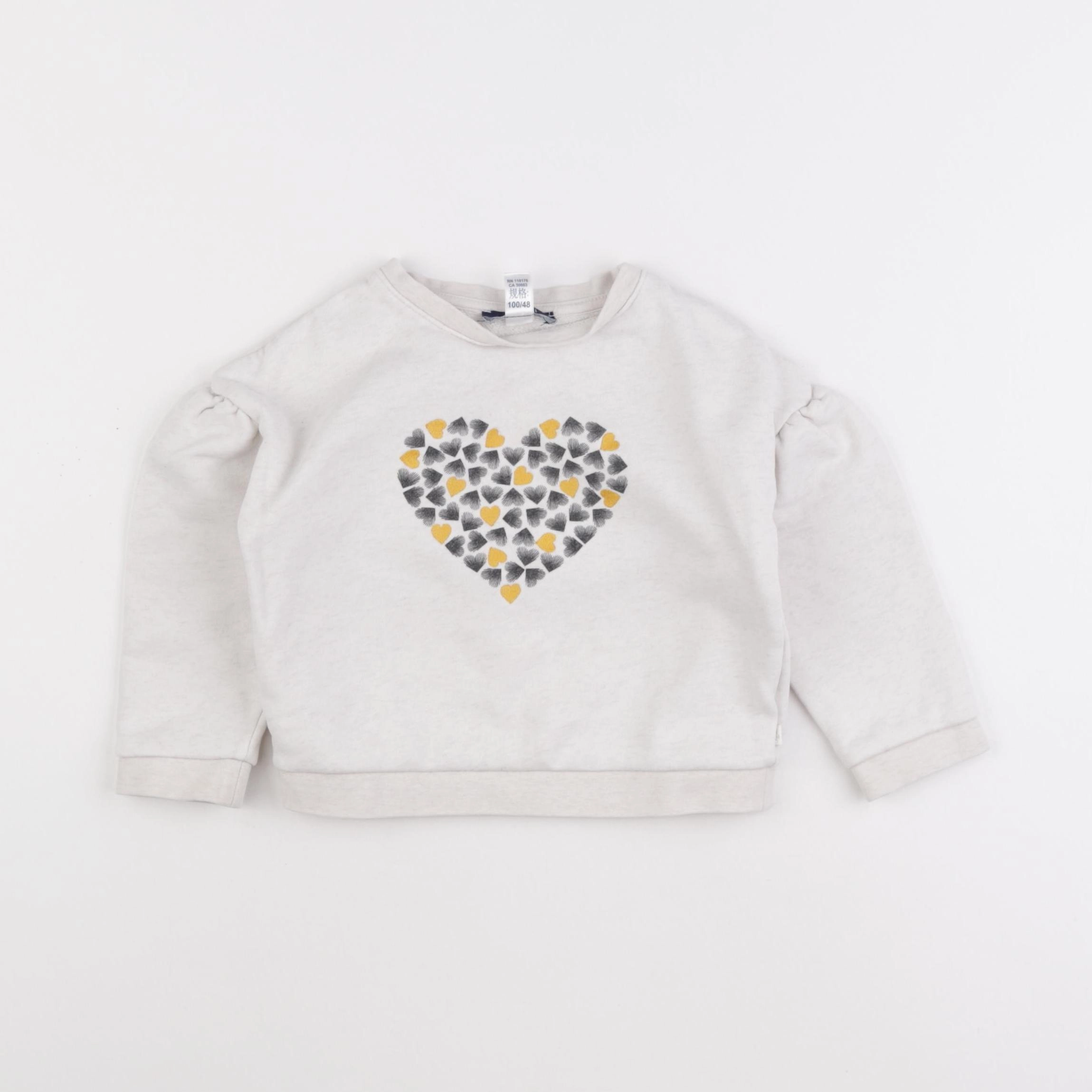 Okaidi - sweat beige - 3 ans