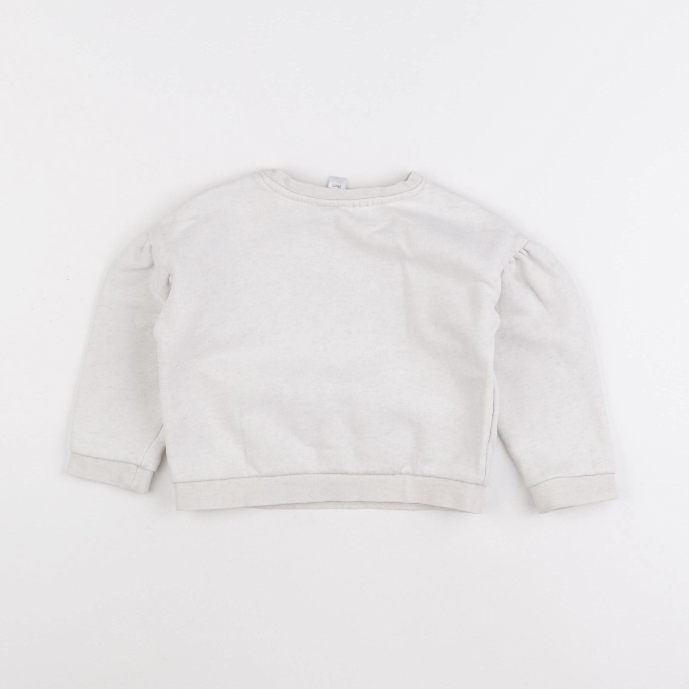 Okaidi - sweat beige - 3 ans