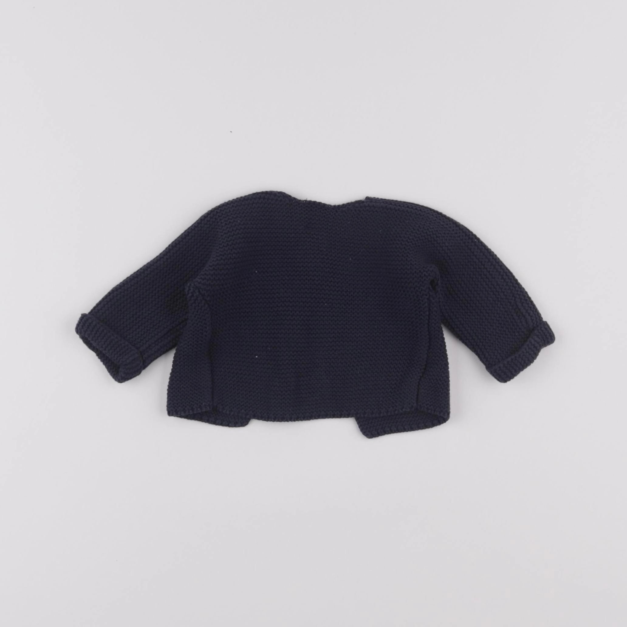 Petit Bateau - gilet bleu - 1 mois