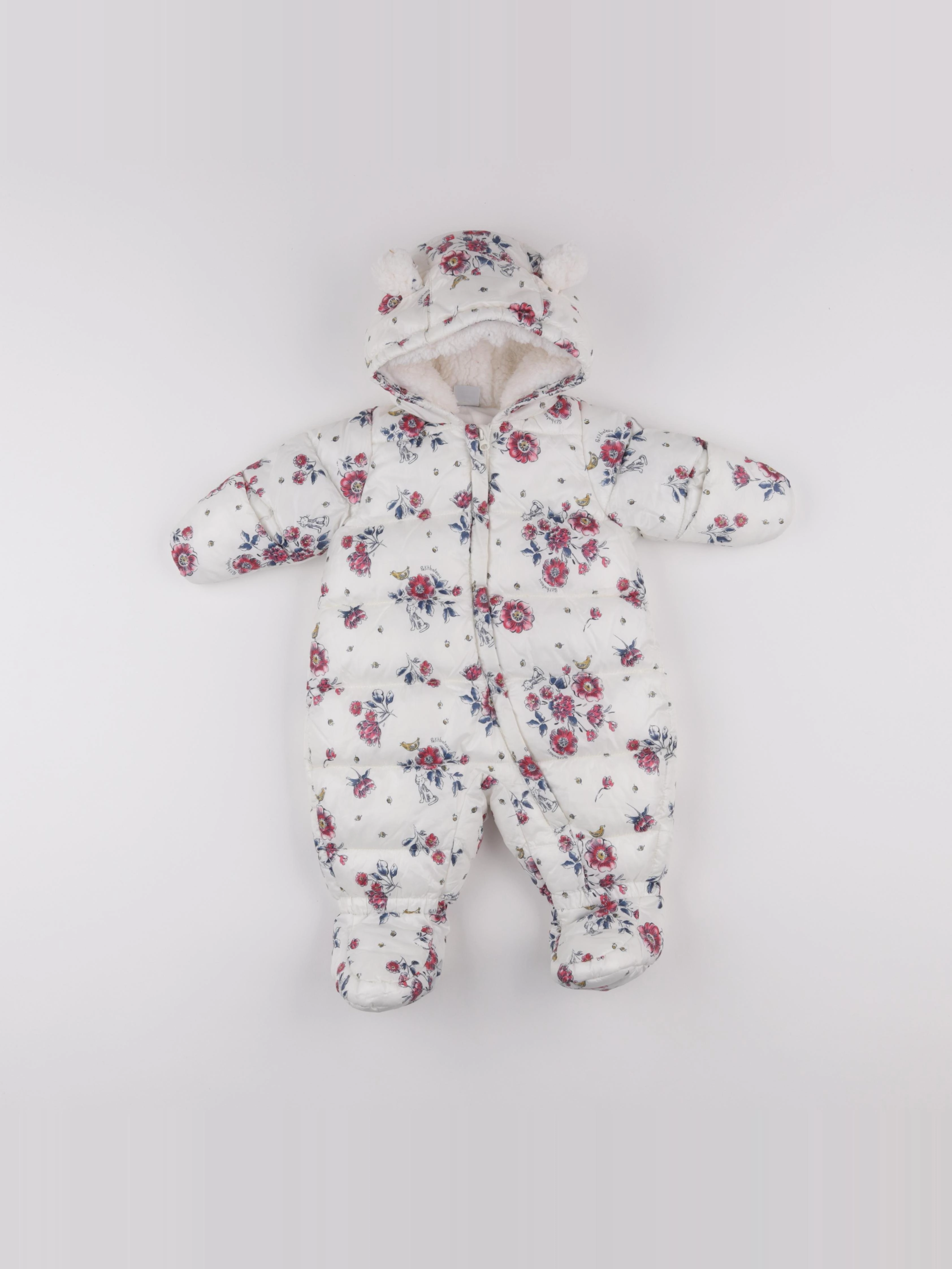Petit Bateau - combi-pilote rose - 3 mois