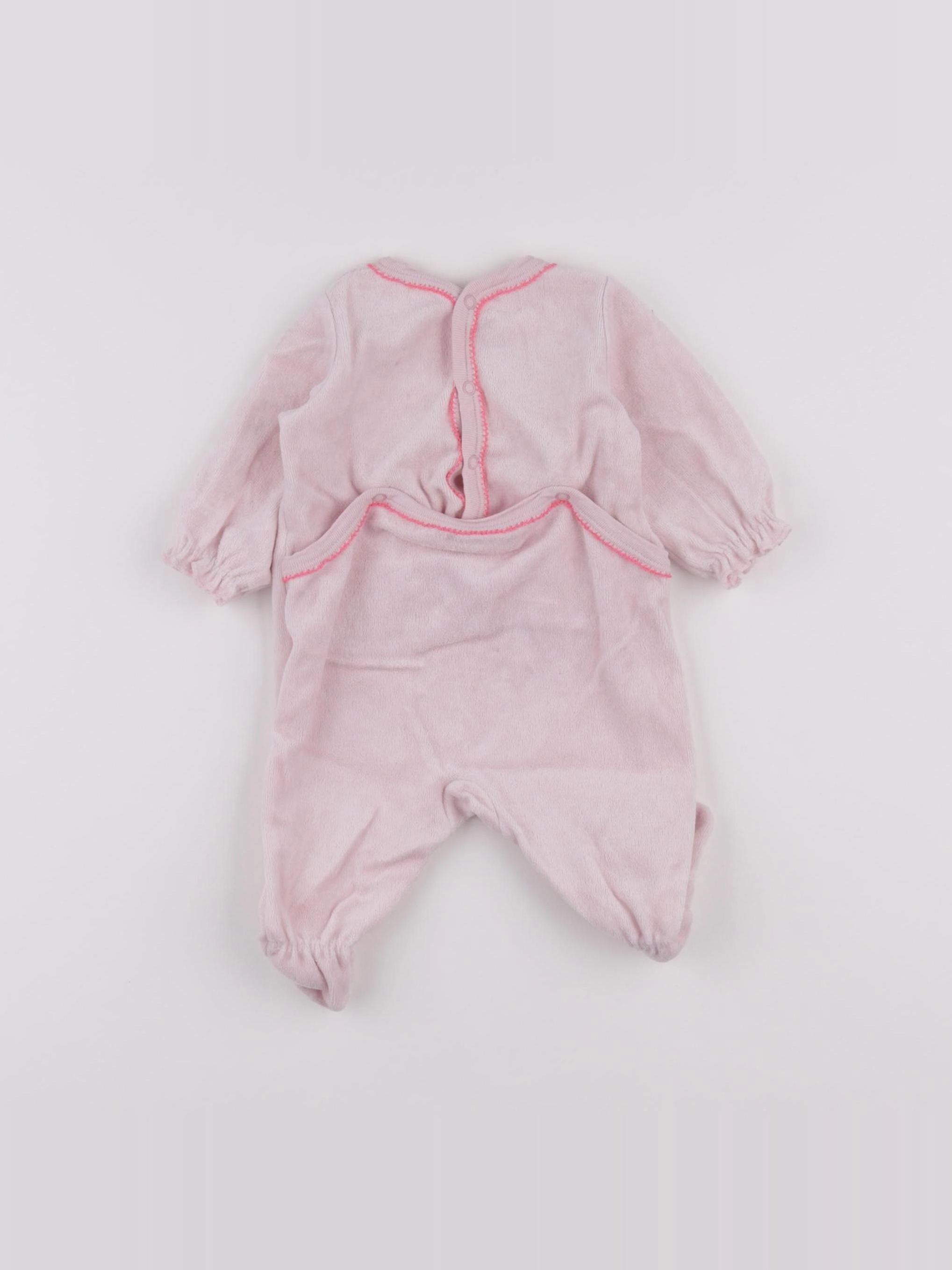 Petit Bateau - pyjama coton rose - 1 mois