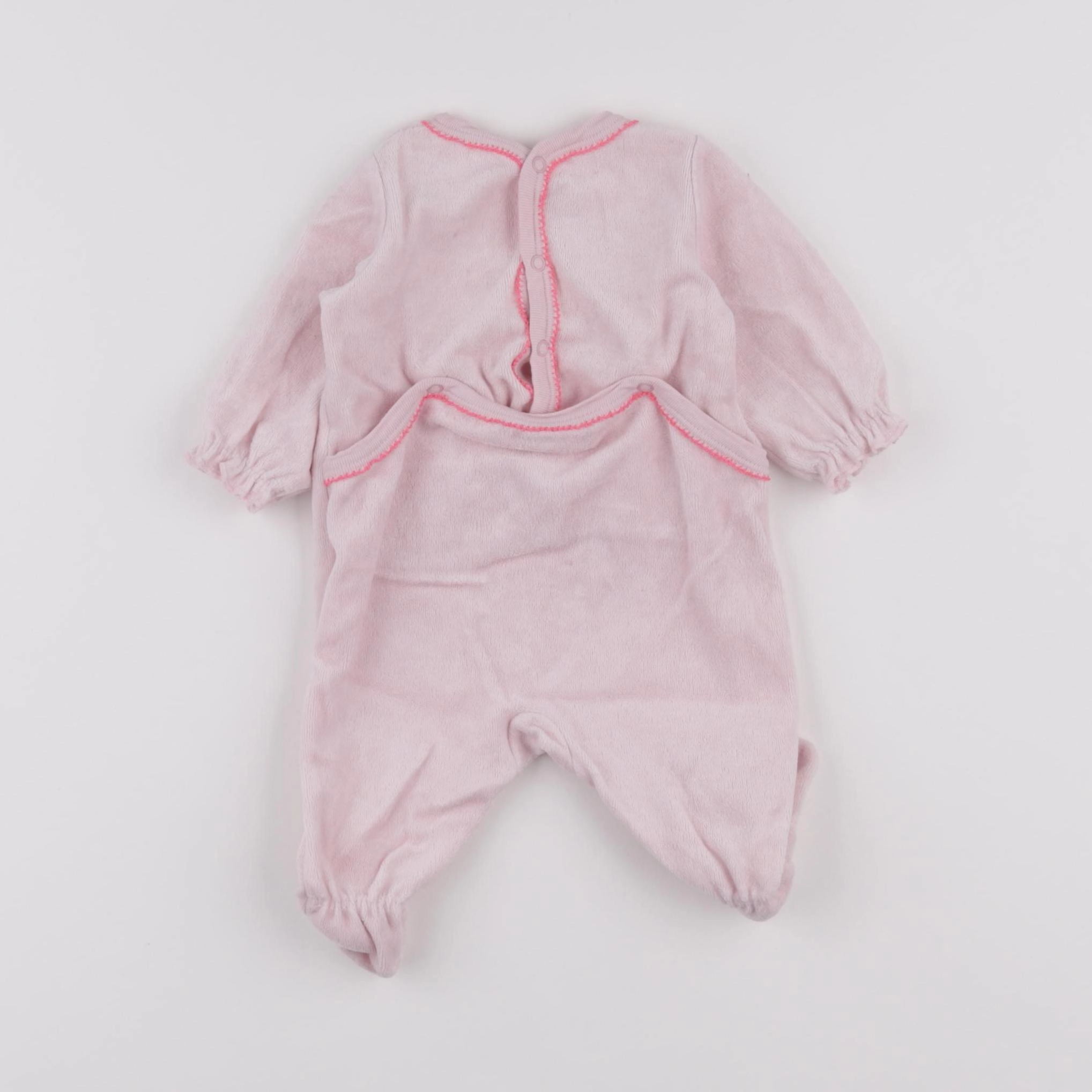 Petit Bateau - pyjama coton rose - 1 mois