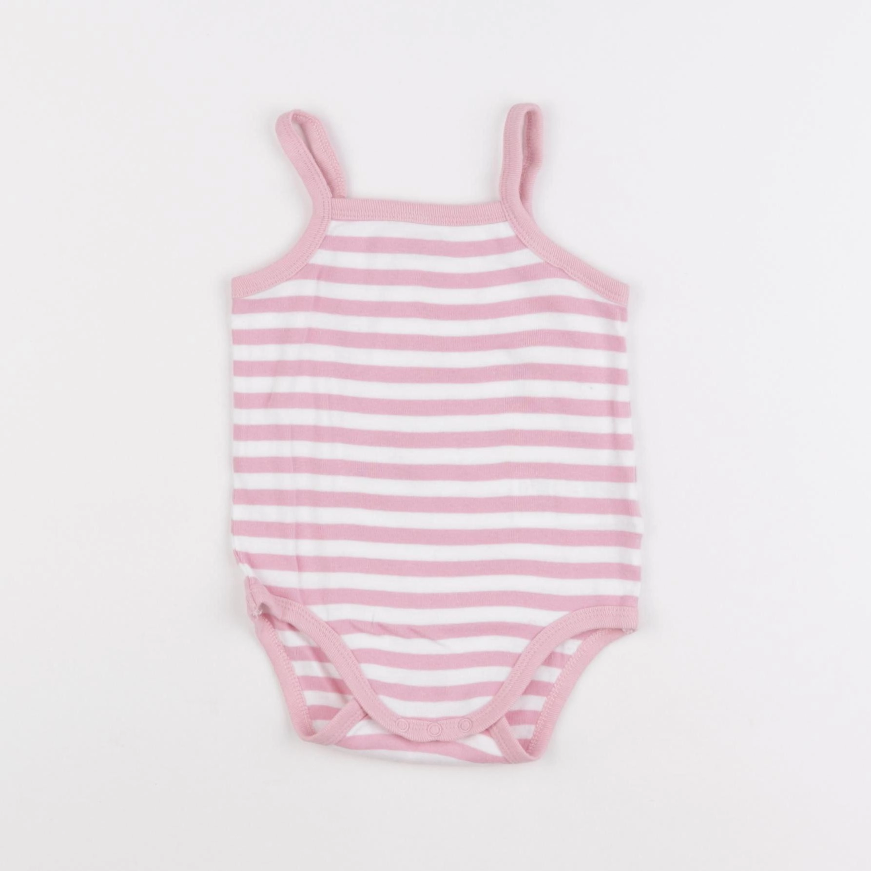 Vertbaudet - body blanc, rose - 12 mois