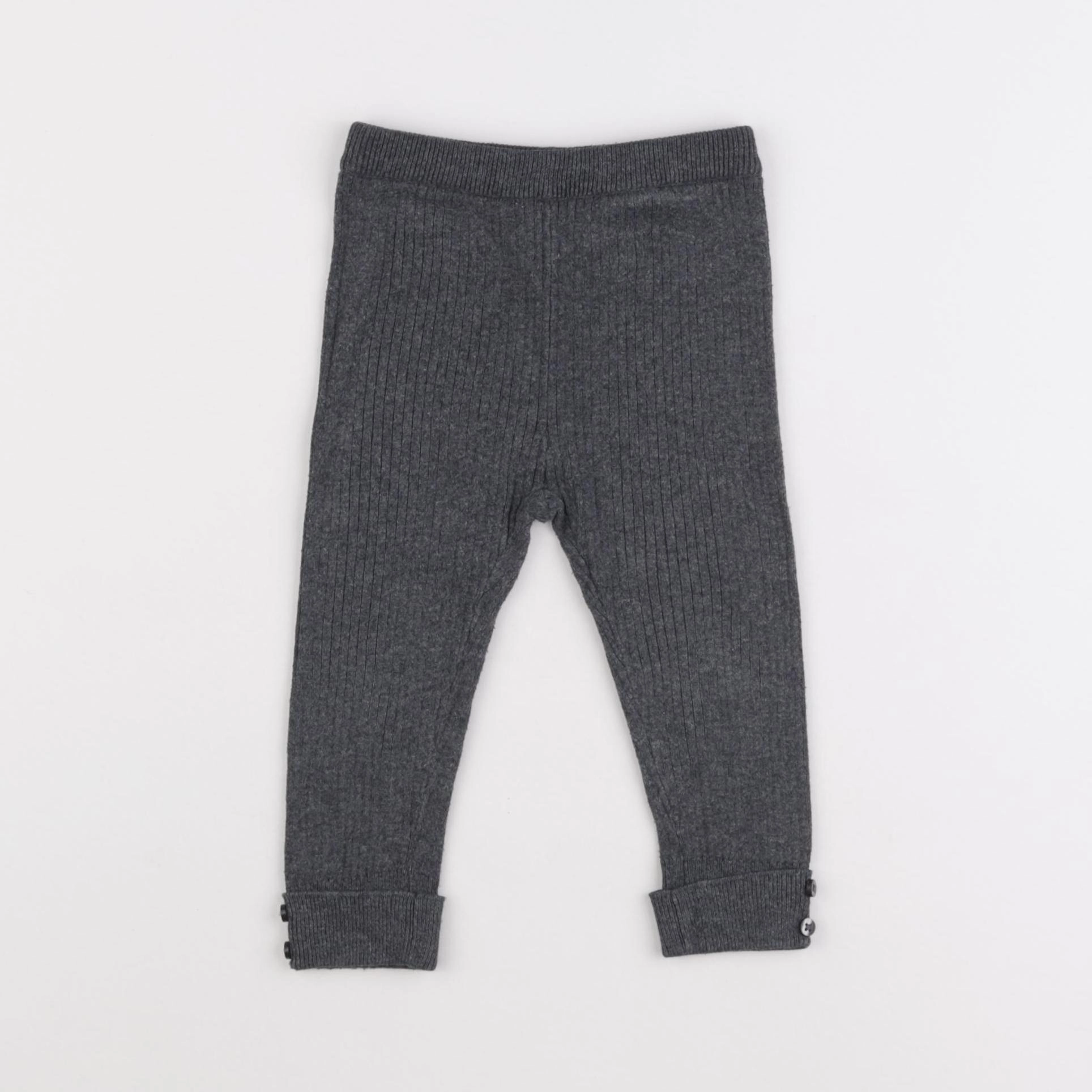 Zara - legging gris - 9/12 mois