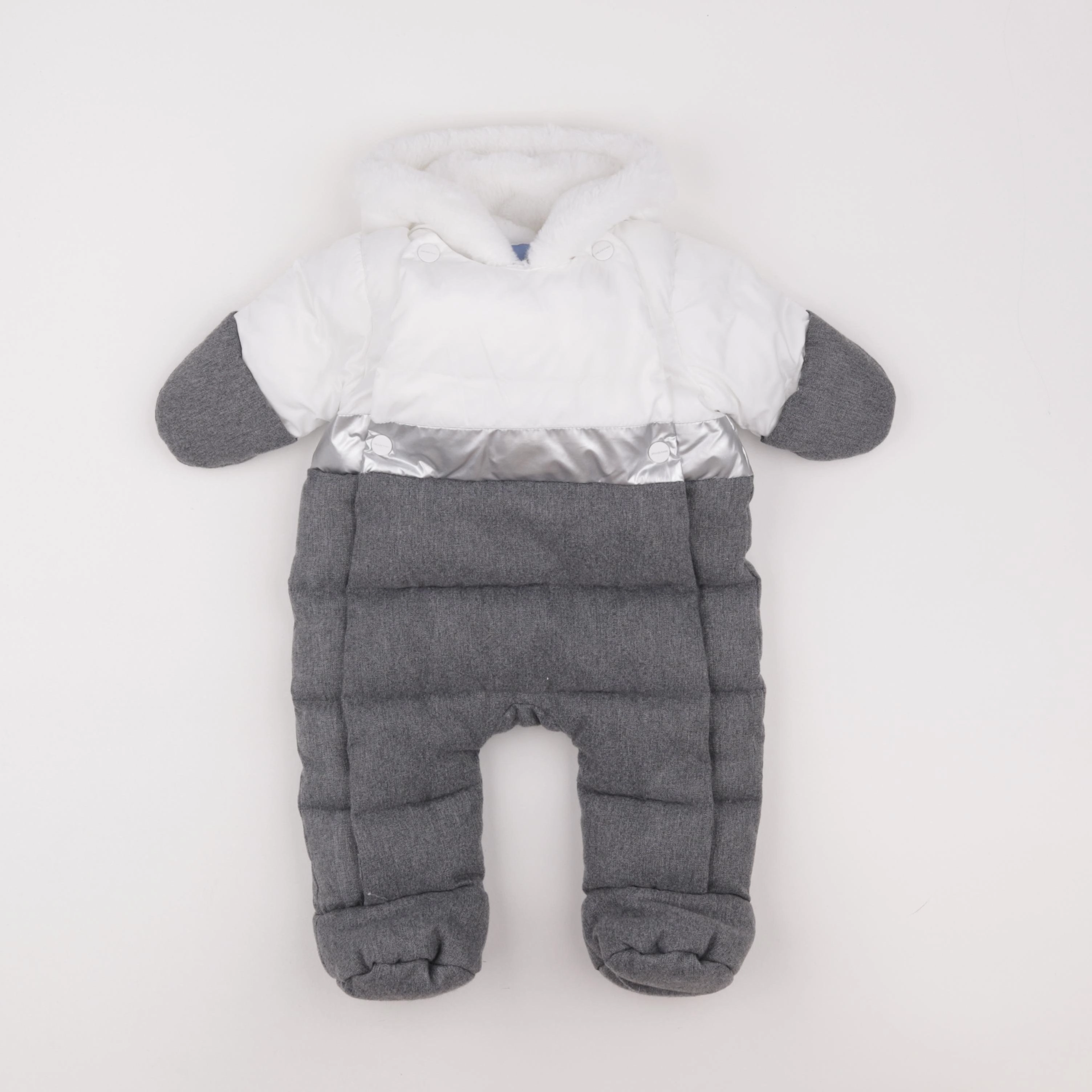 Jacadi - combi-pilote gris, argent - 3 mois