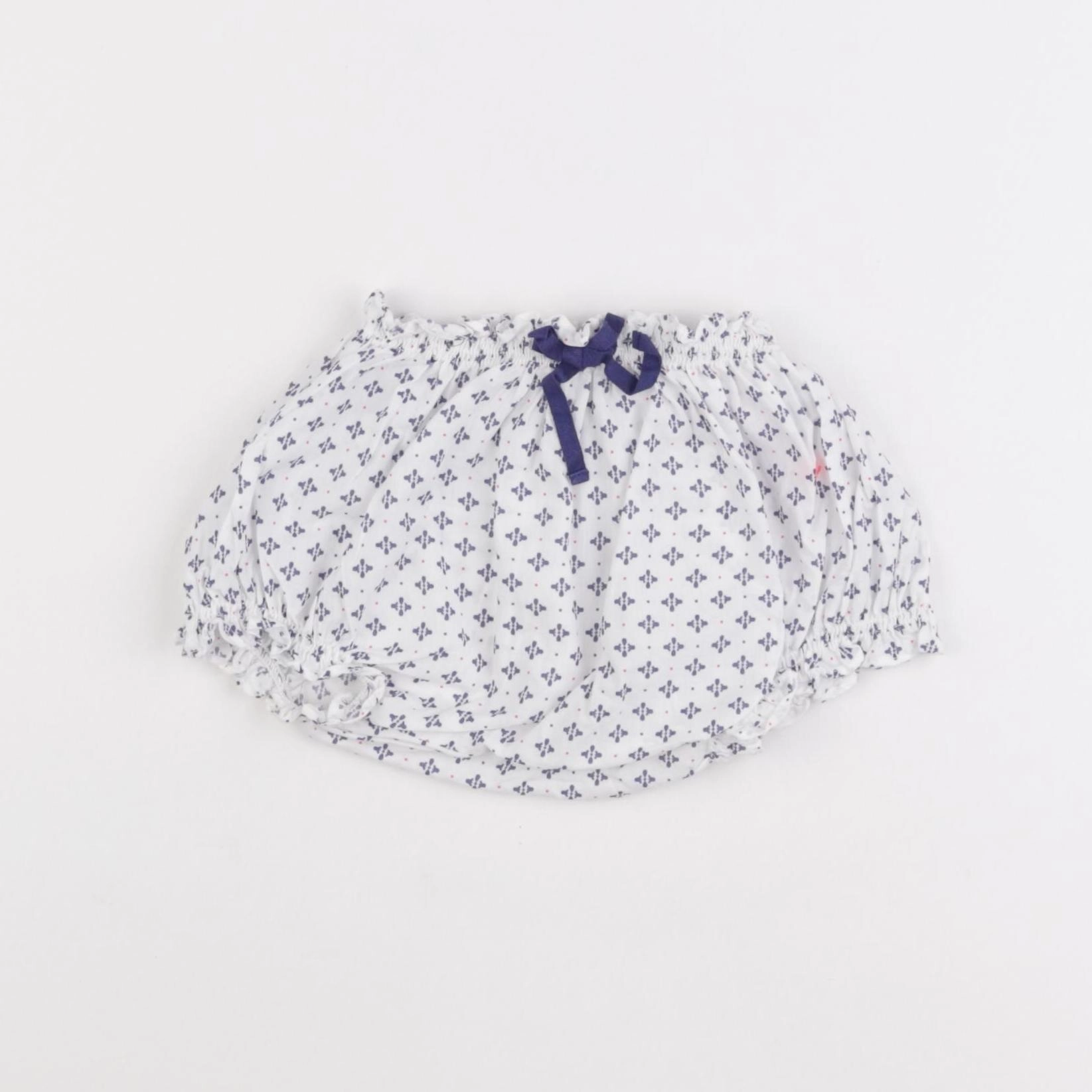 Cyrillus - bloomer blanc, bleu - 6 mois