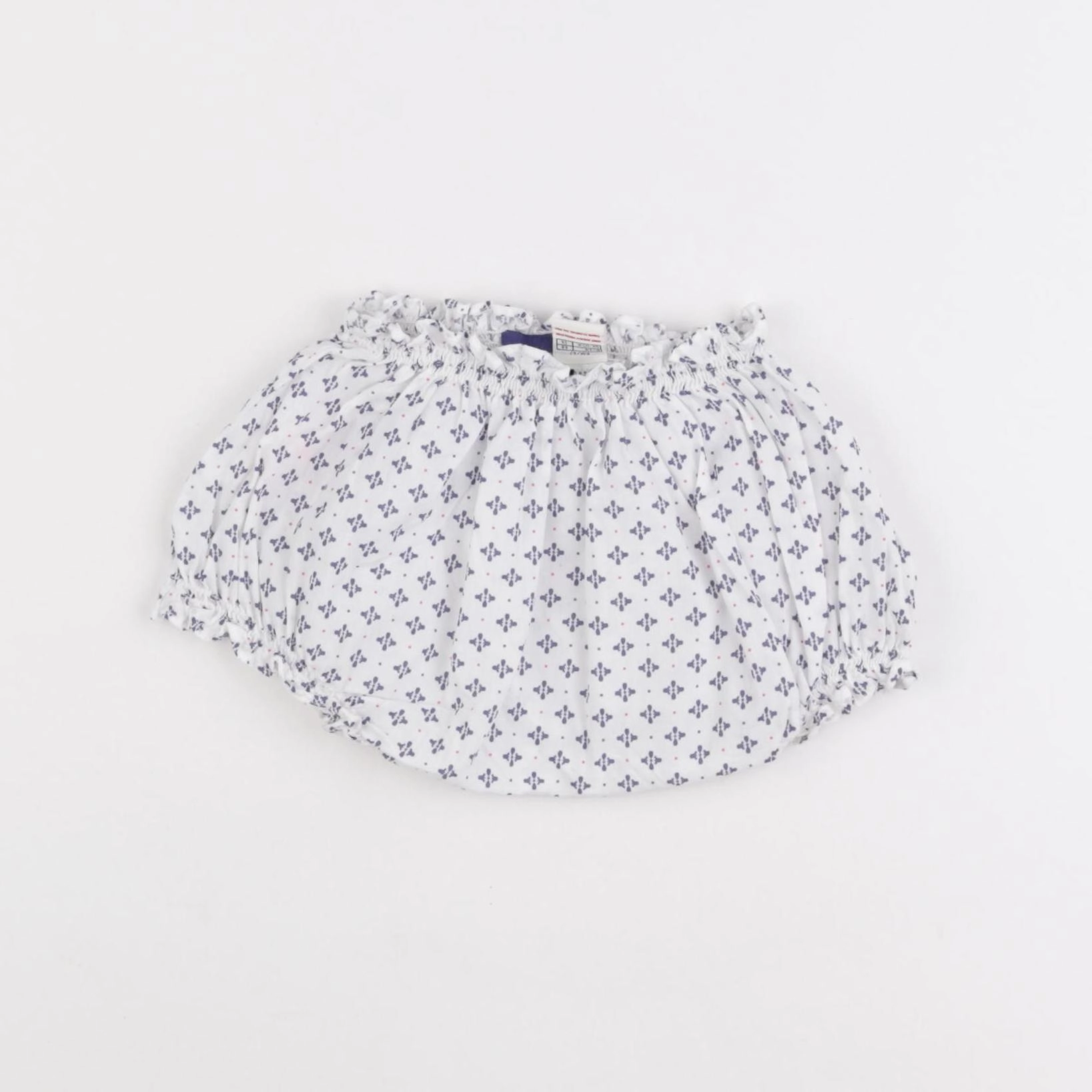 Cyrillus - bloomer blanc, bleu - 6 mois