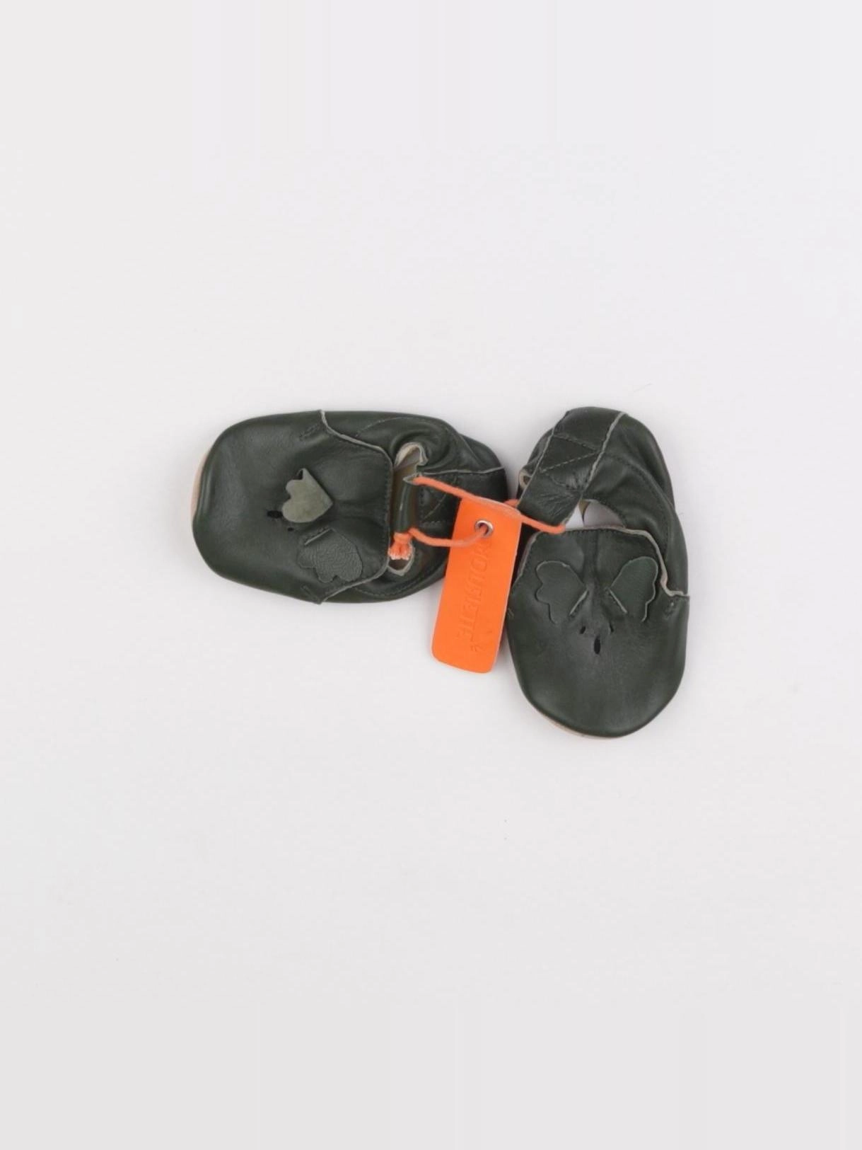 Mouflette - chaussons vert - pointure 18/19