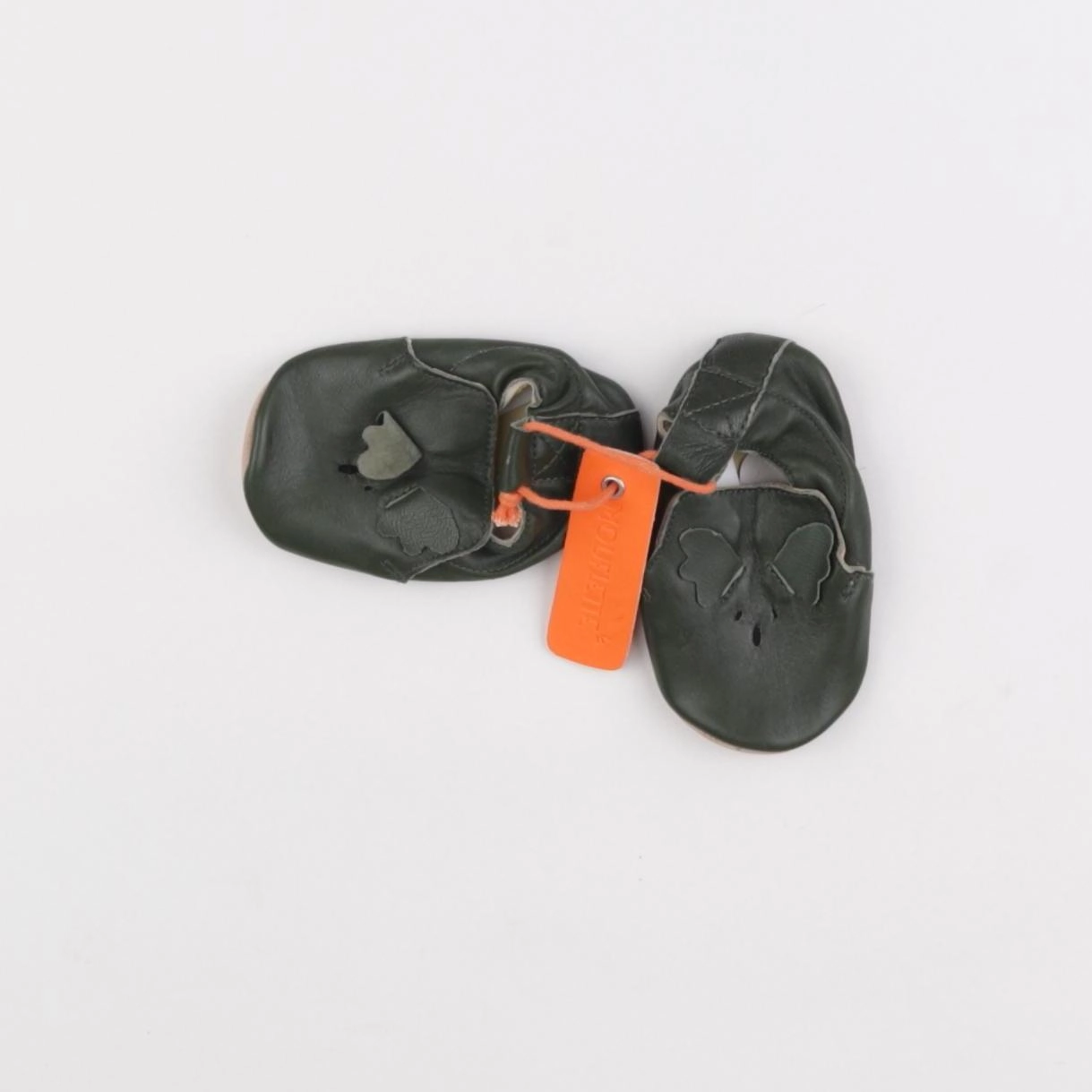 Mouflette - chaussons vert - pointure 18/19
