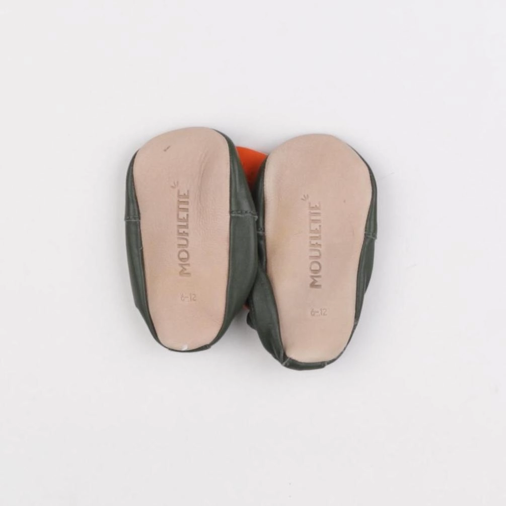 Mouflette - chaussons vert - pointure 18/19