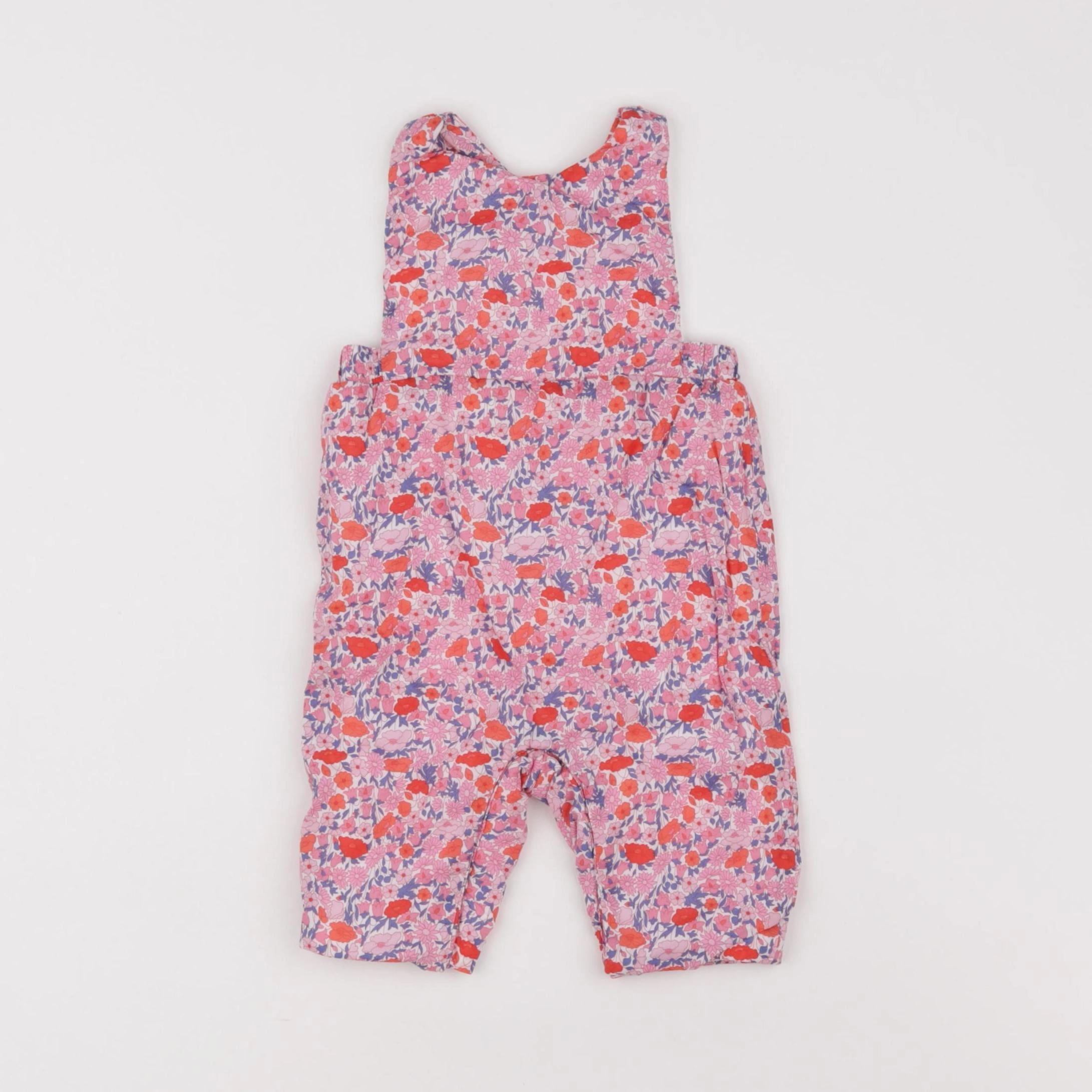 Jacadi - combinaison doublé, liberty rose - 3 mois