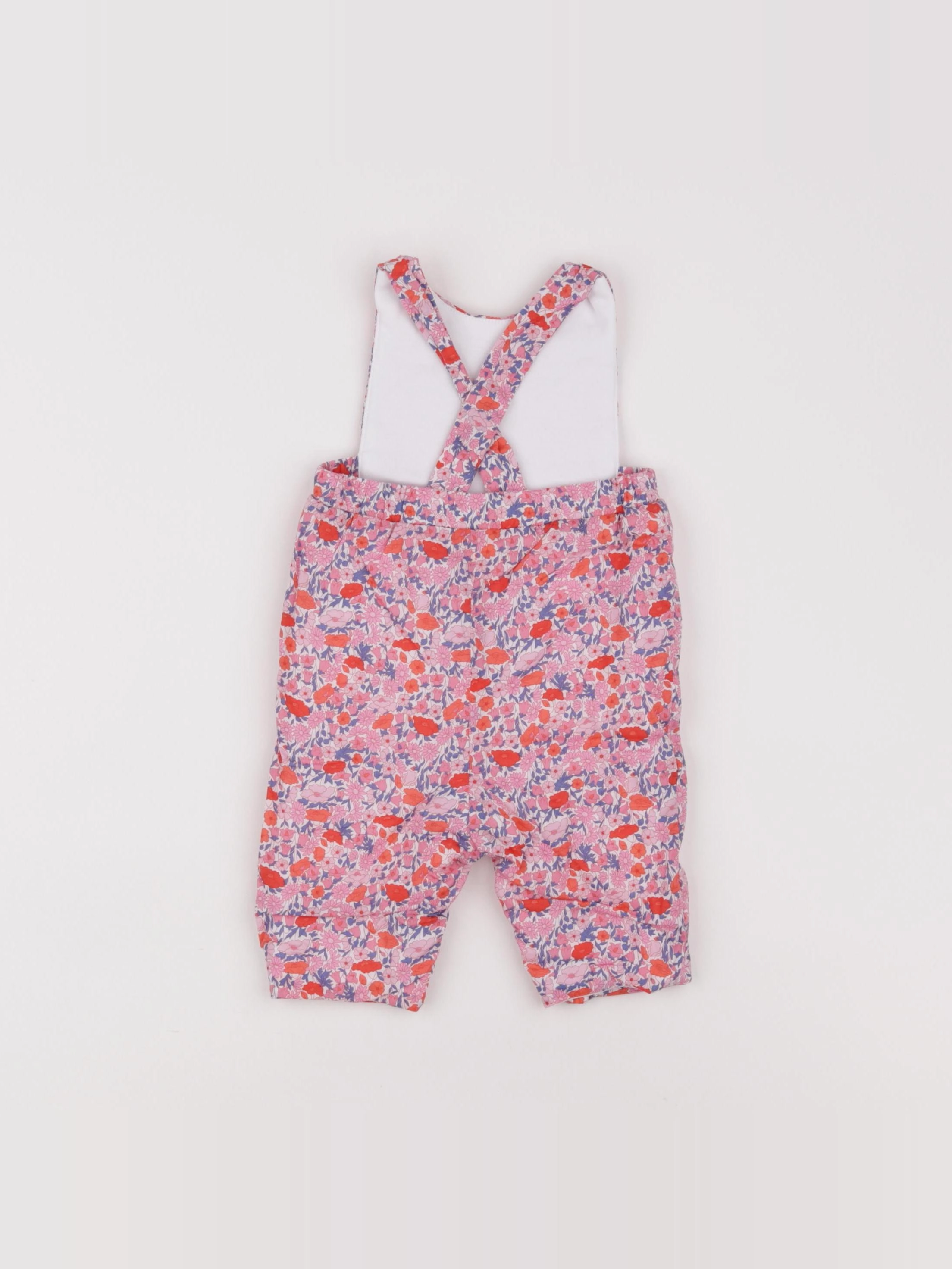 Jacadi - combinaison doublé, liberty rose - 3 mois