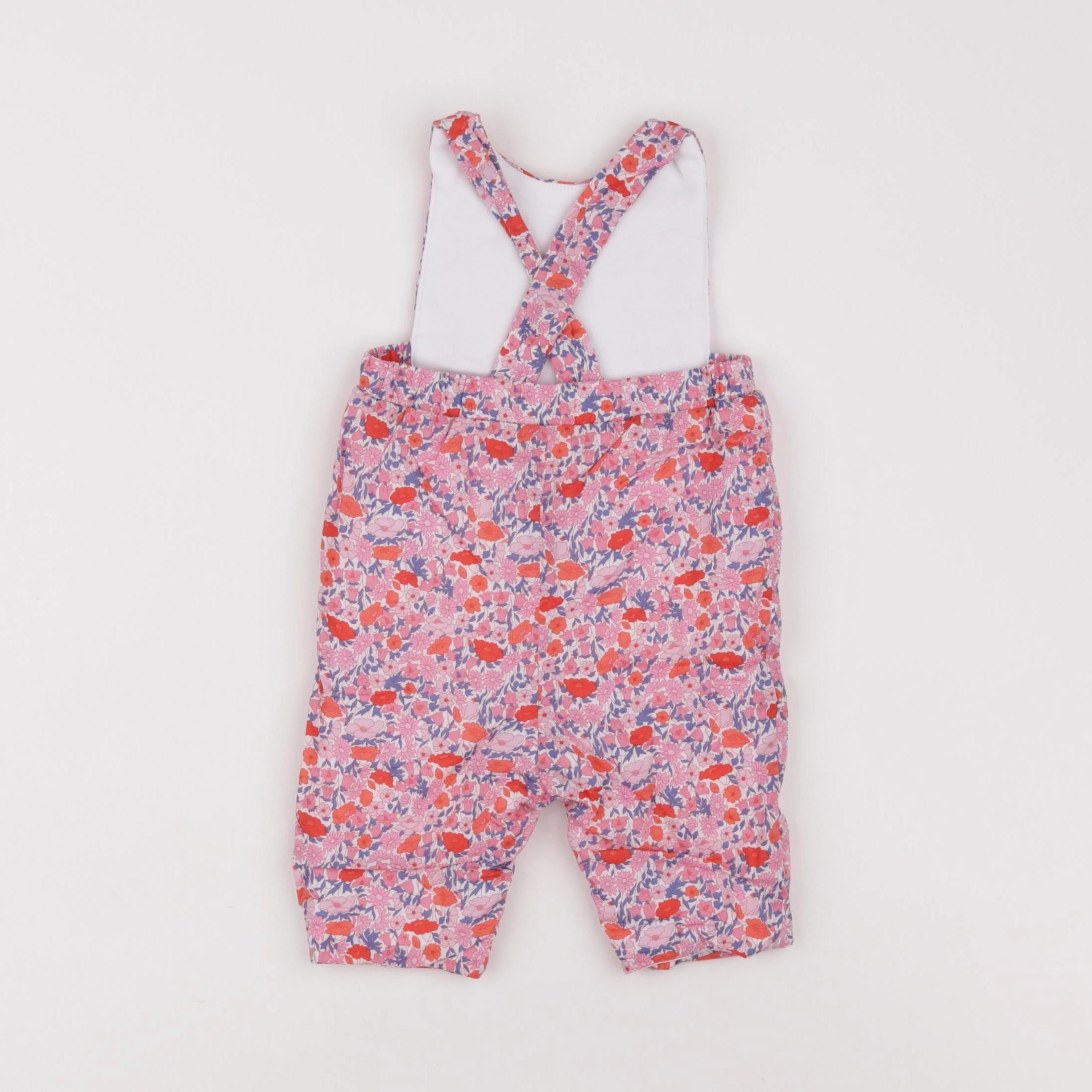 Jacadi - combinaison doublé, liberty rose - 3 mois