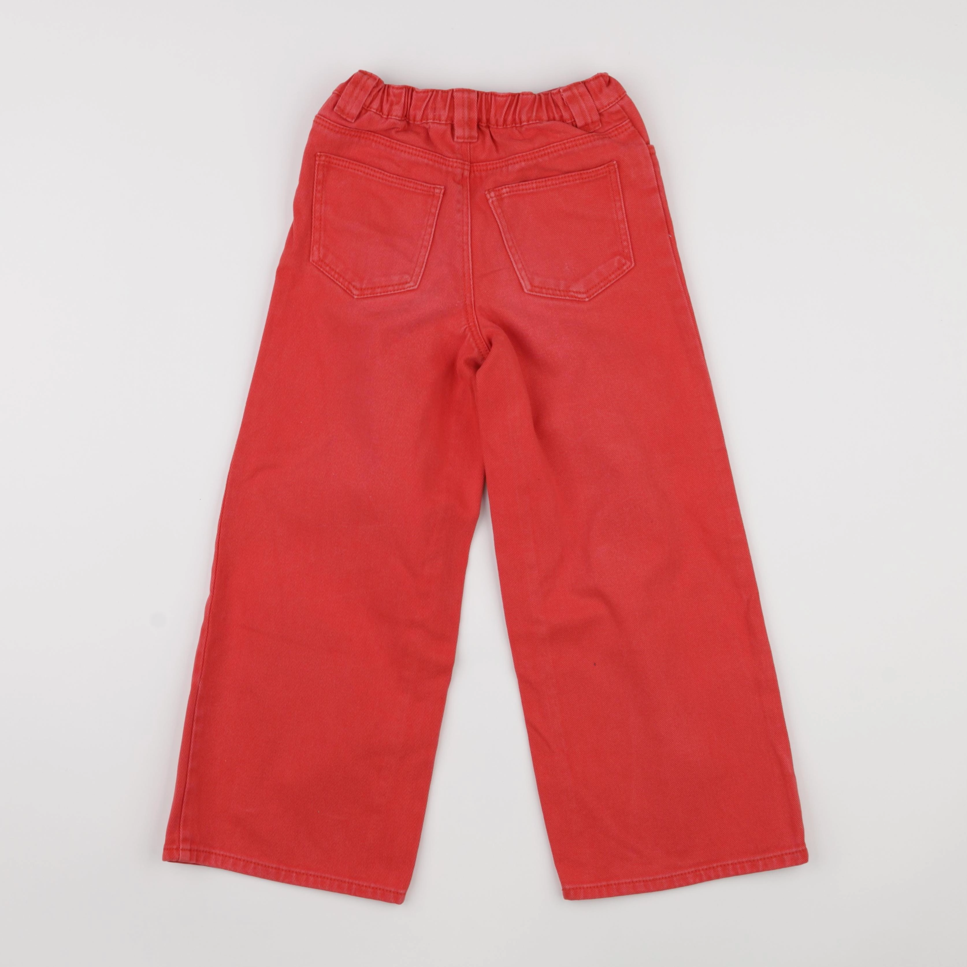 Monoprix - jean rouge - 8 ans