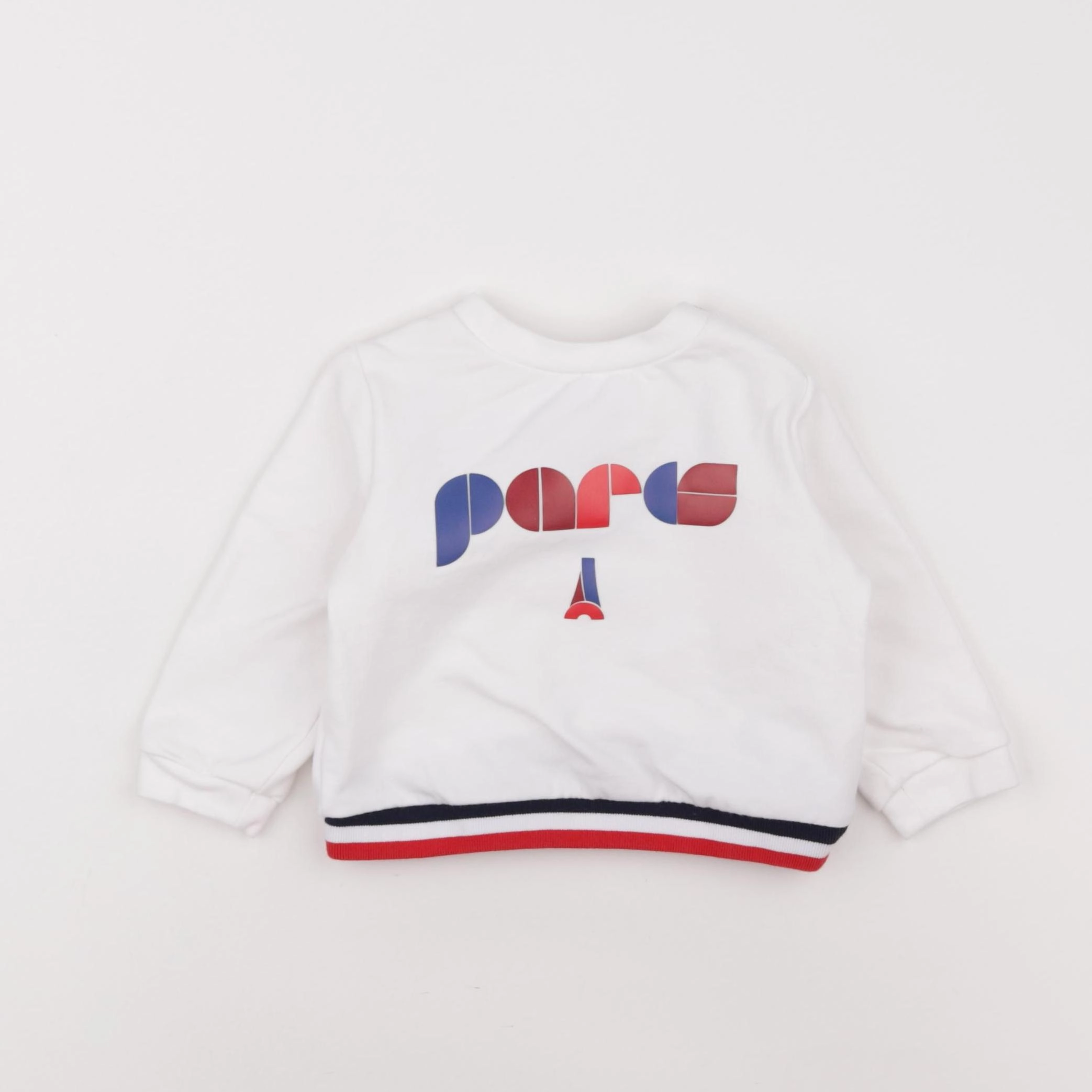 Jacadi - sweat blanc, multicolore - 12 mois