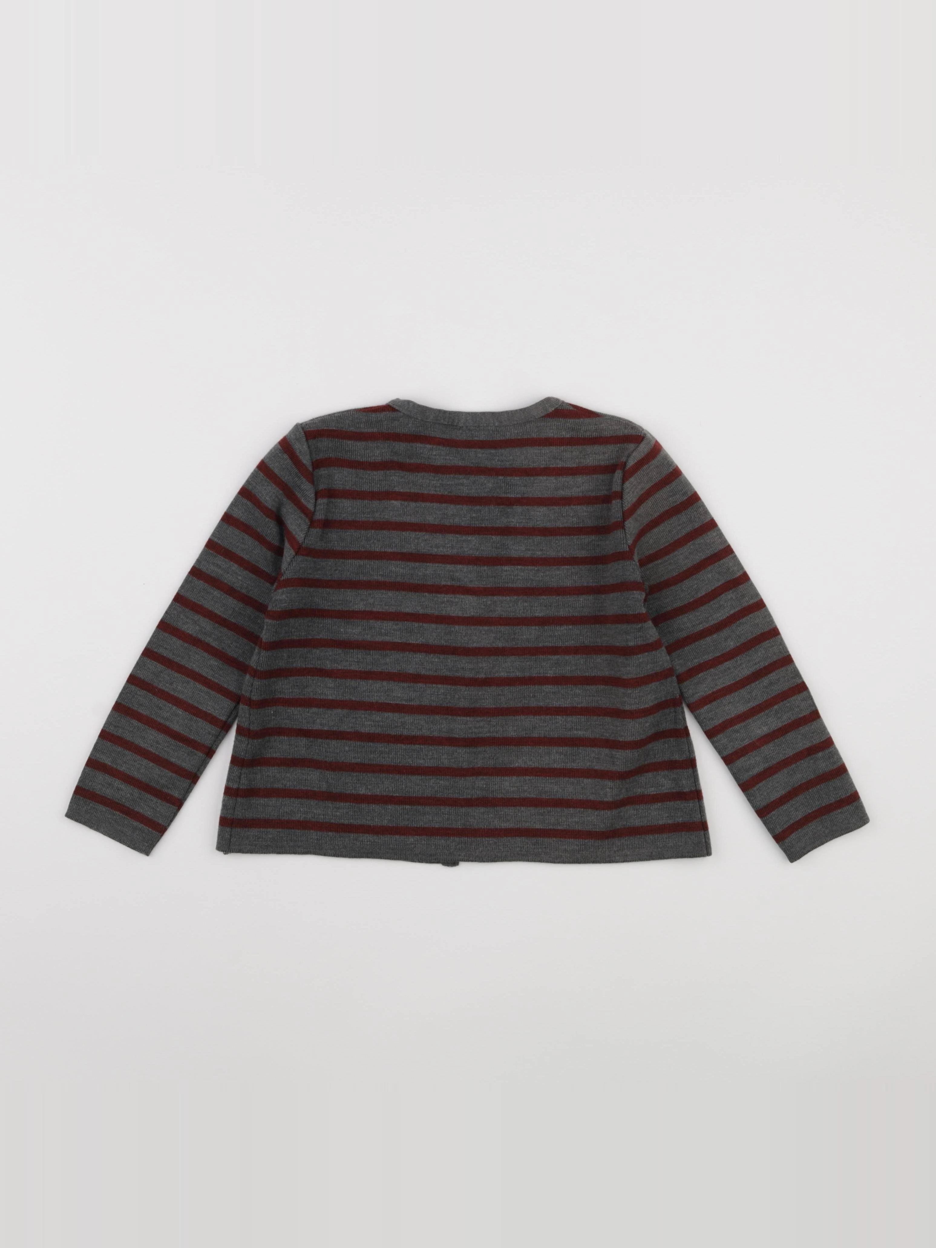 Le Minor - gilet gris, rouge - 8 ans