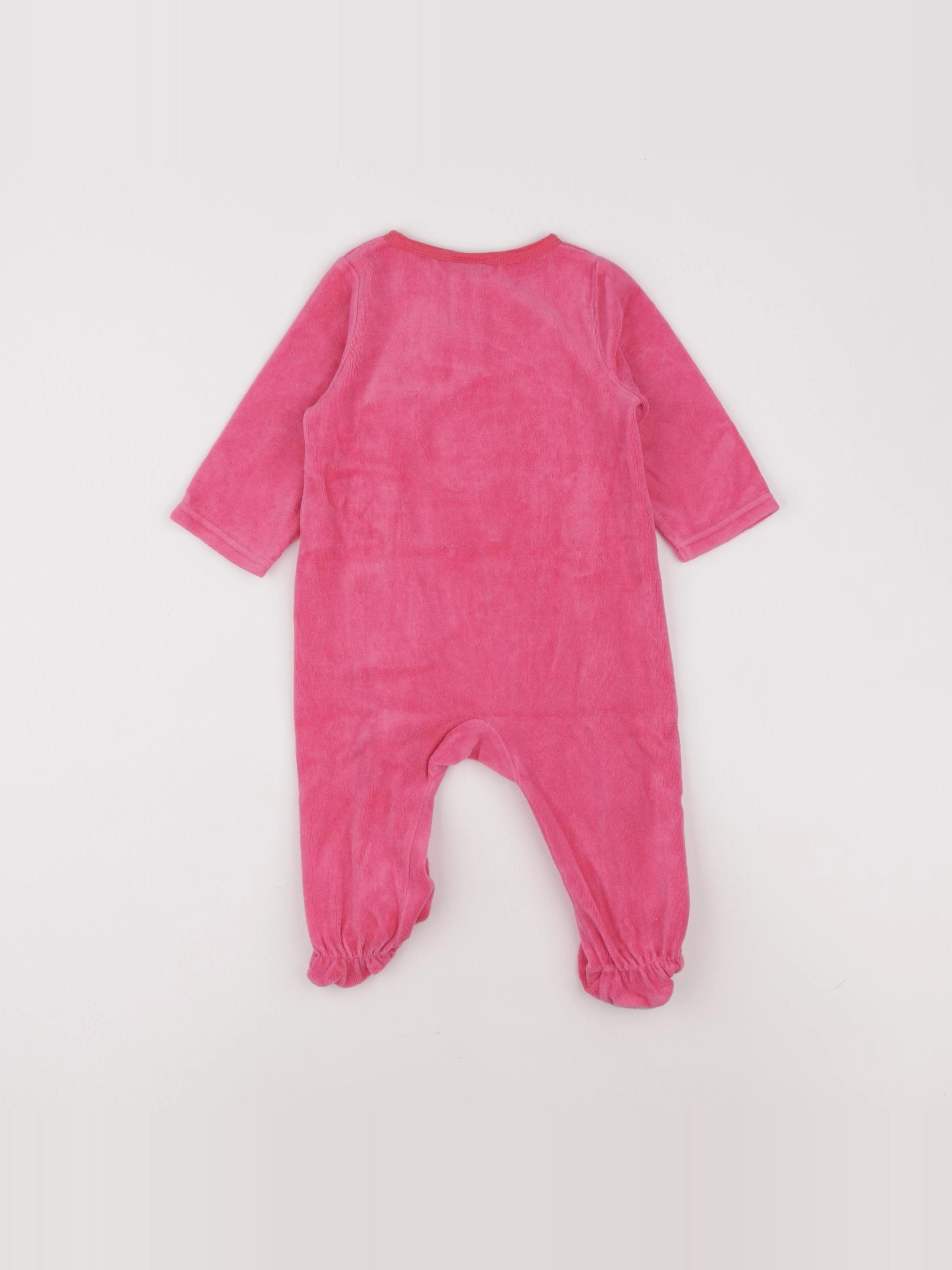 Tape à l'oeil - pyjama velours rose - 9 mois