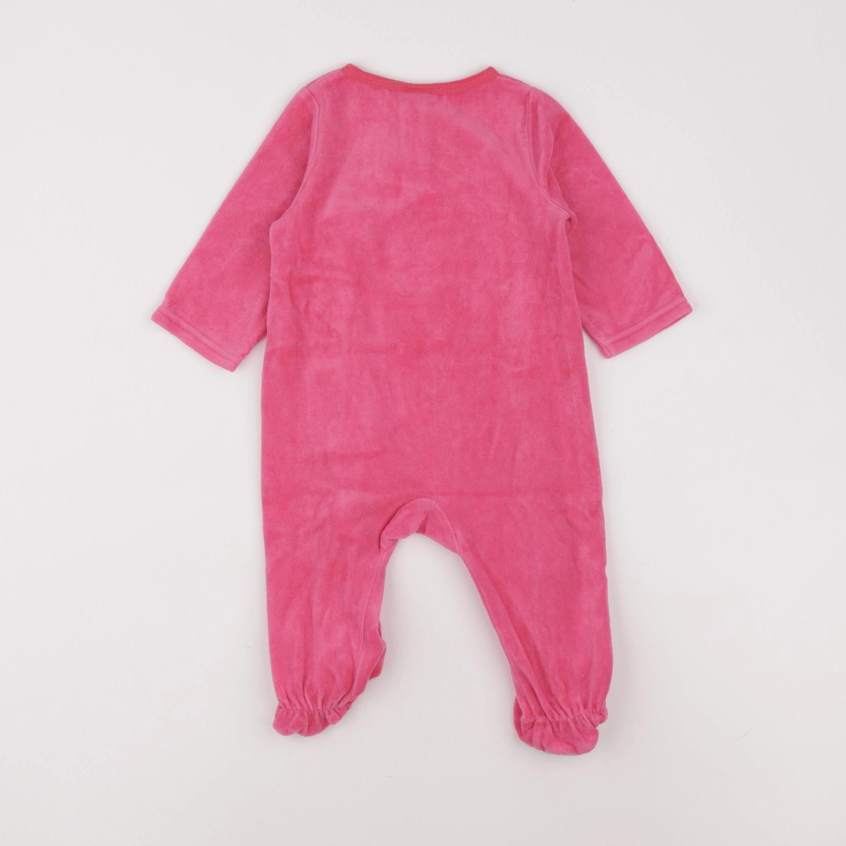 Tape à l'oeil - pyjama velours rose - 9 mois