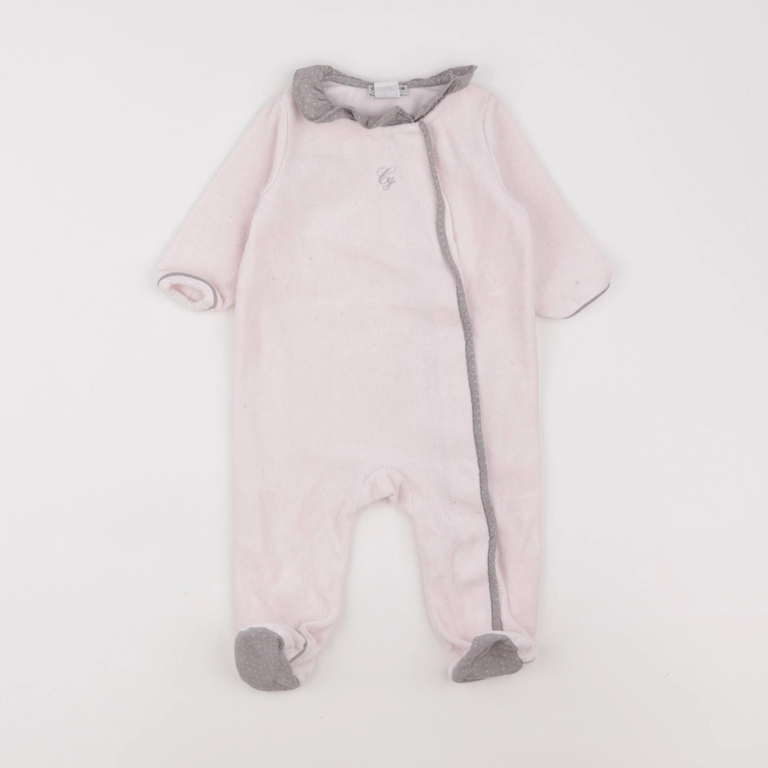 Cyrillus - pyjama velours blanc - 9 mois