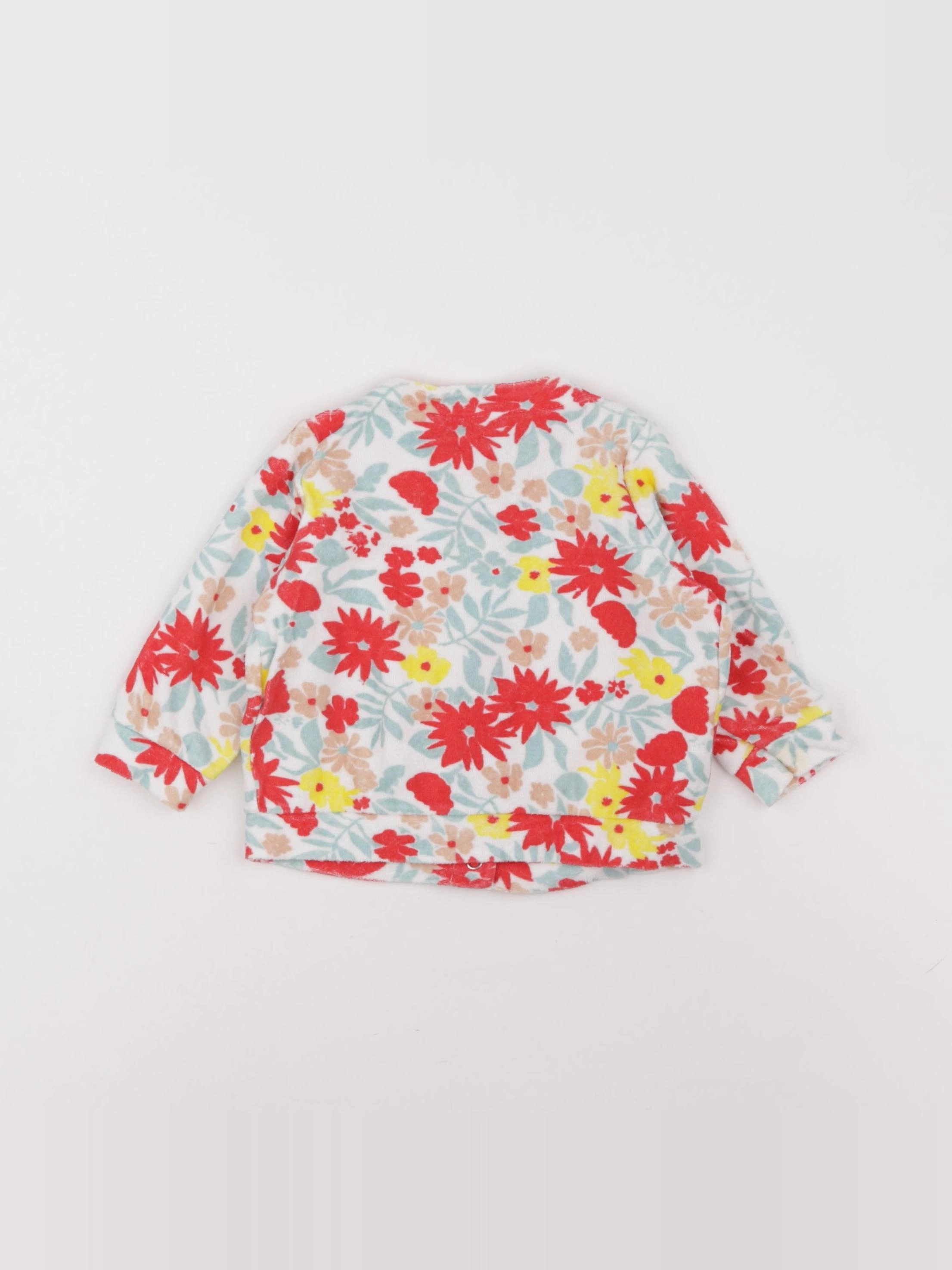 Petit Bateau - gilet multicolore - 12 mois