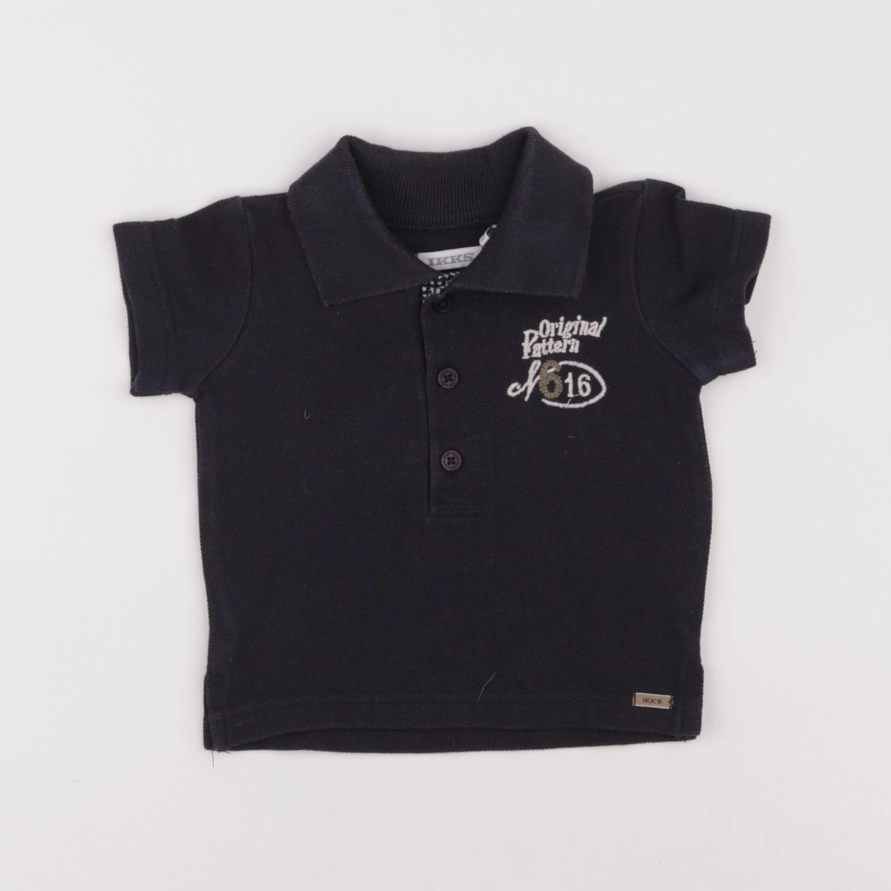 IKKS - polo bleu - 3 mois