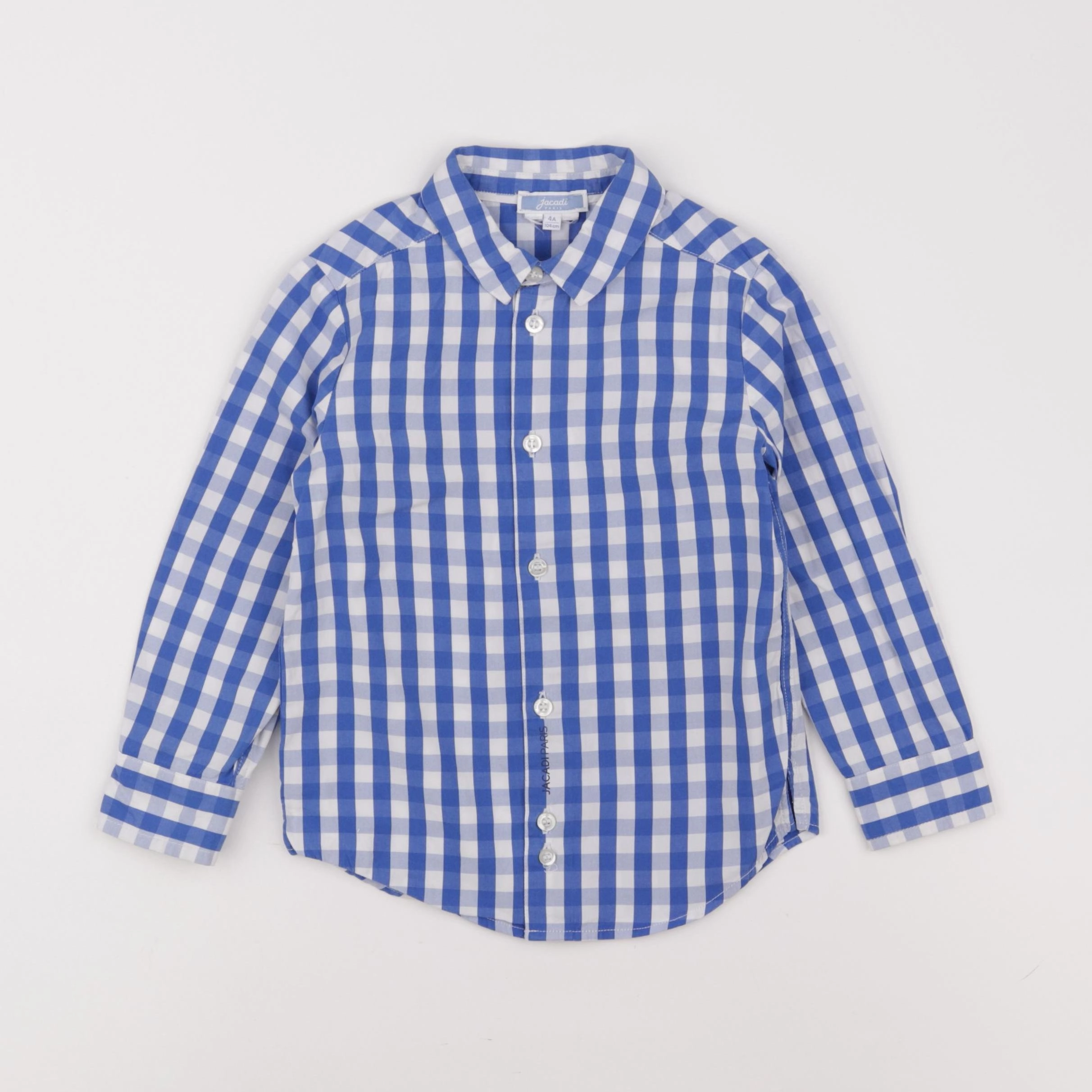 Jacadi - chemise bleu, blanc - 4 ans