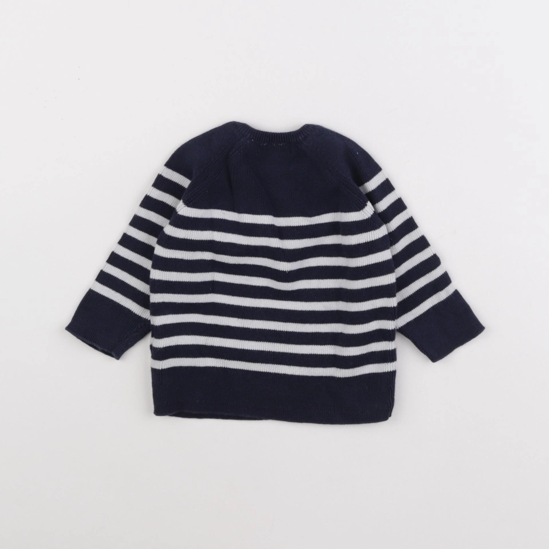 Vertbaudet - pull bleu - 6 mois